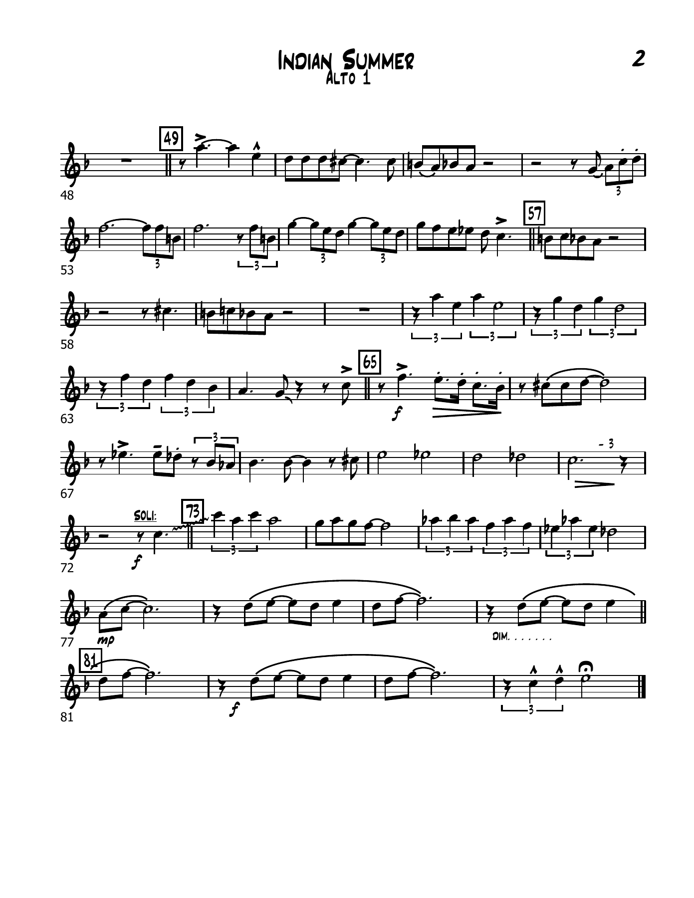 Indian Summer (S.Potter) C.Basie MP3 — page 2