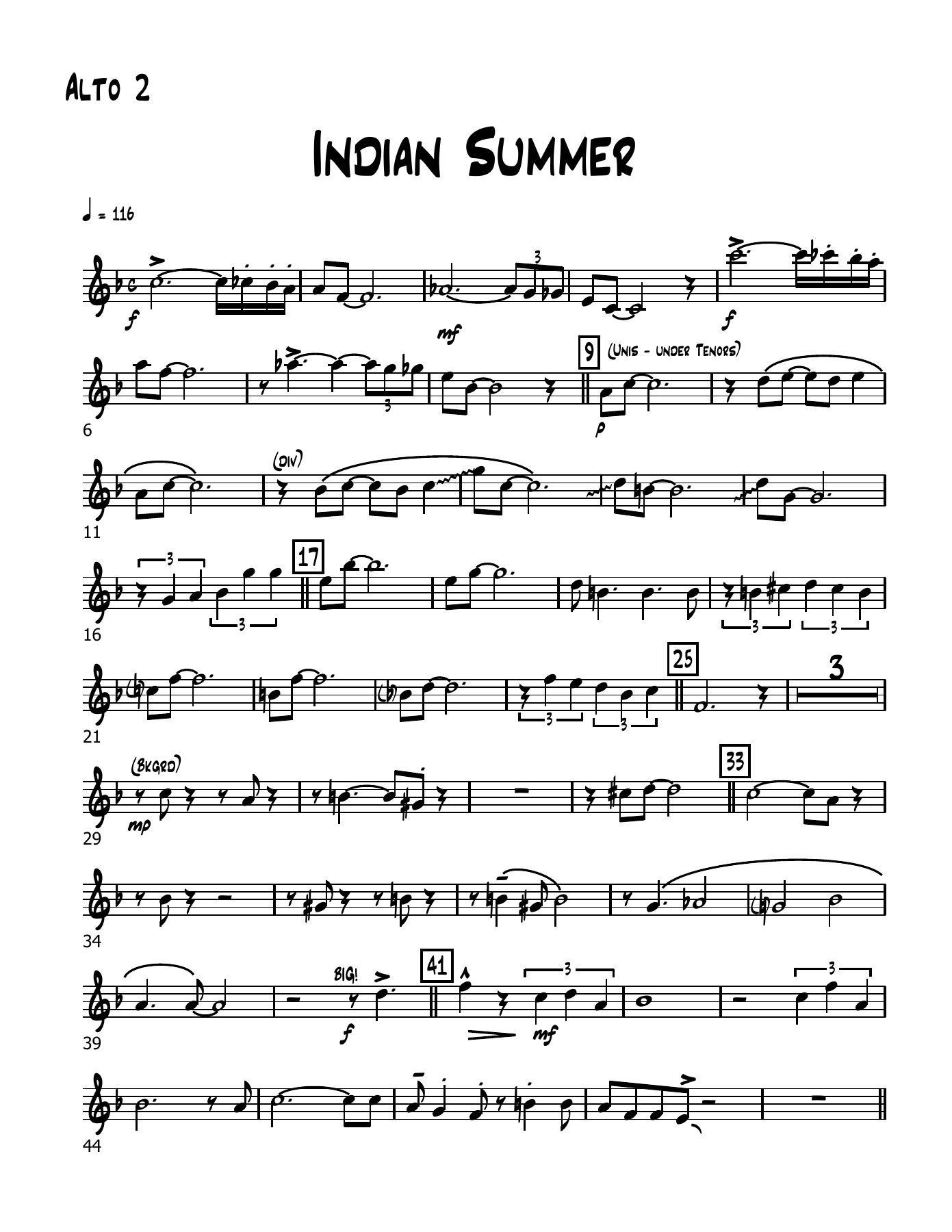 Indian Summer (S.Potter) C.Basie MP3 — page 3