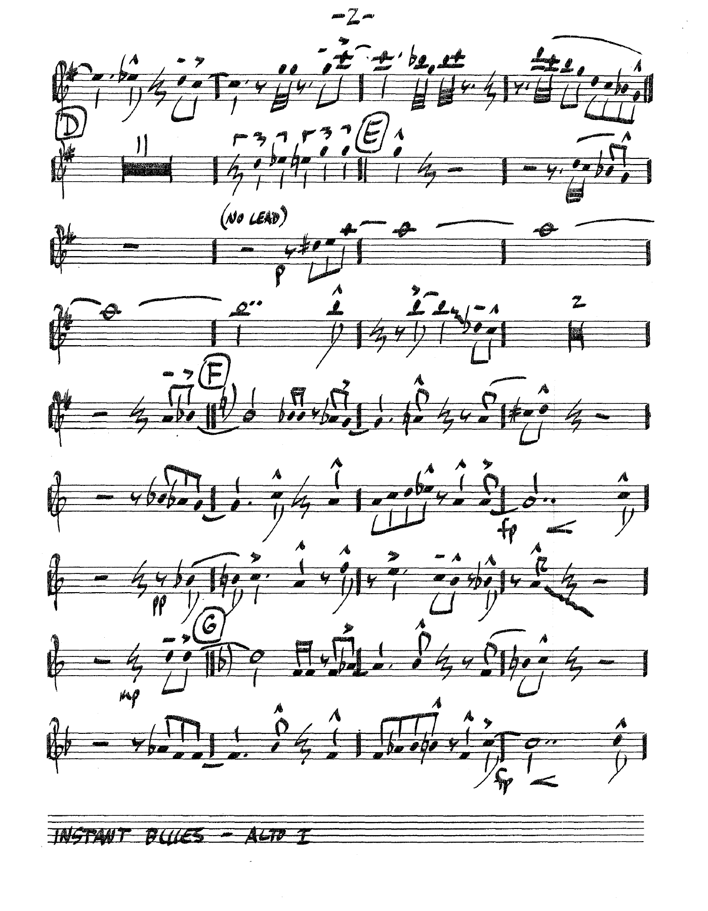 Instant Blues (B.Byers) C.Basie — page 2