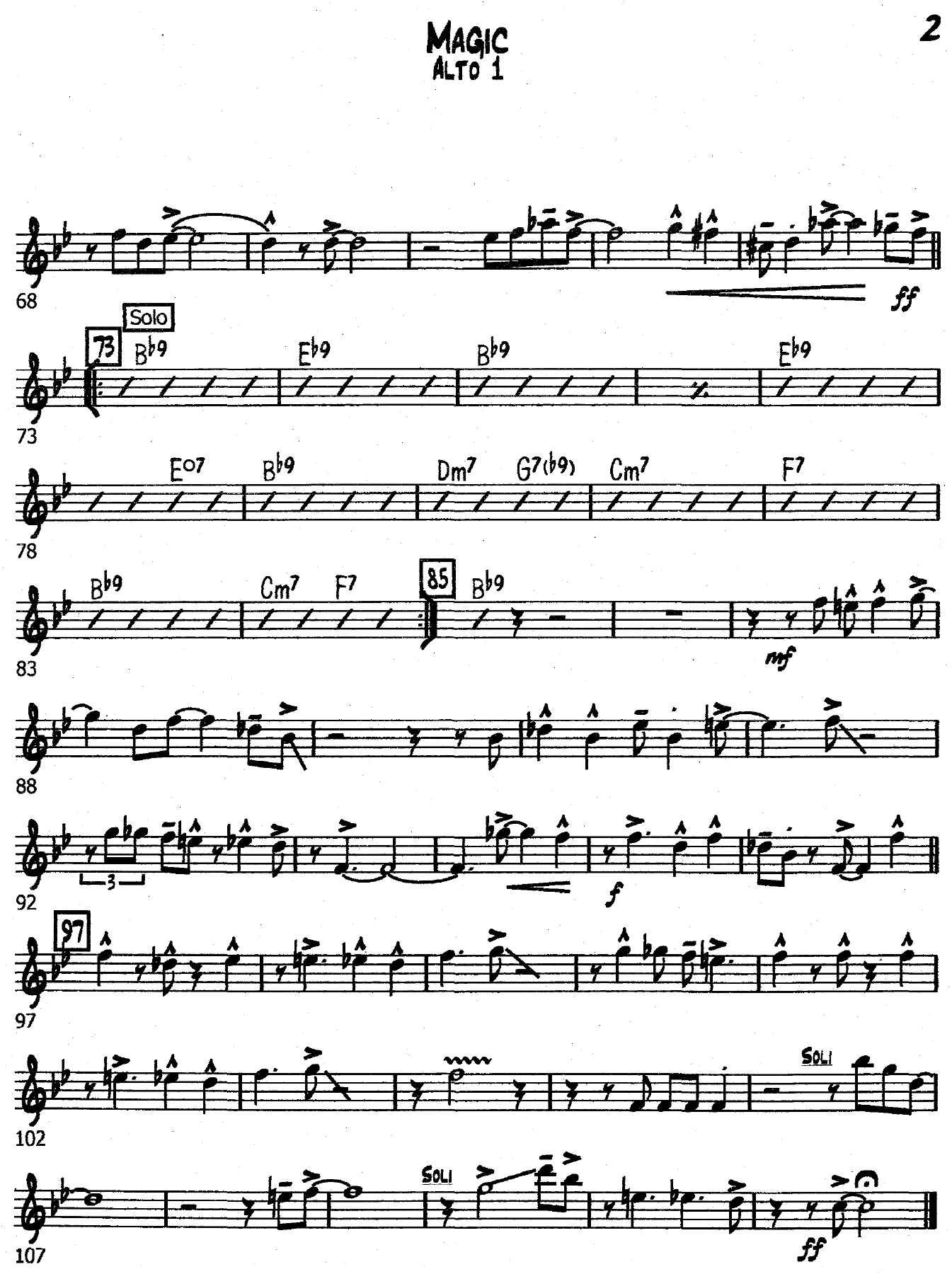 Magic (F.Wess) C.Basie — page 2