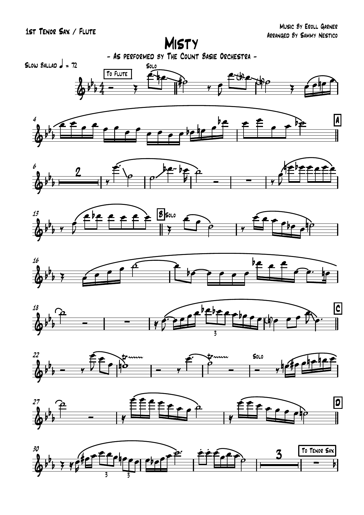 Misty (S.Nestico) C.Basie — page 3
