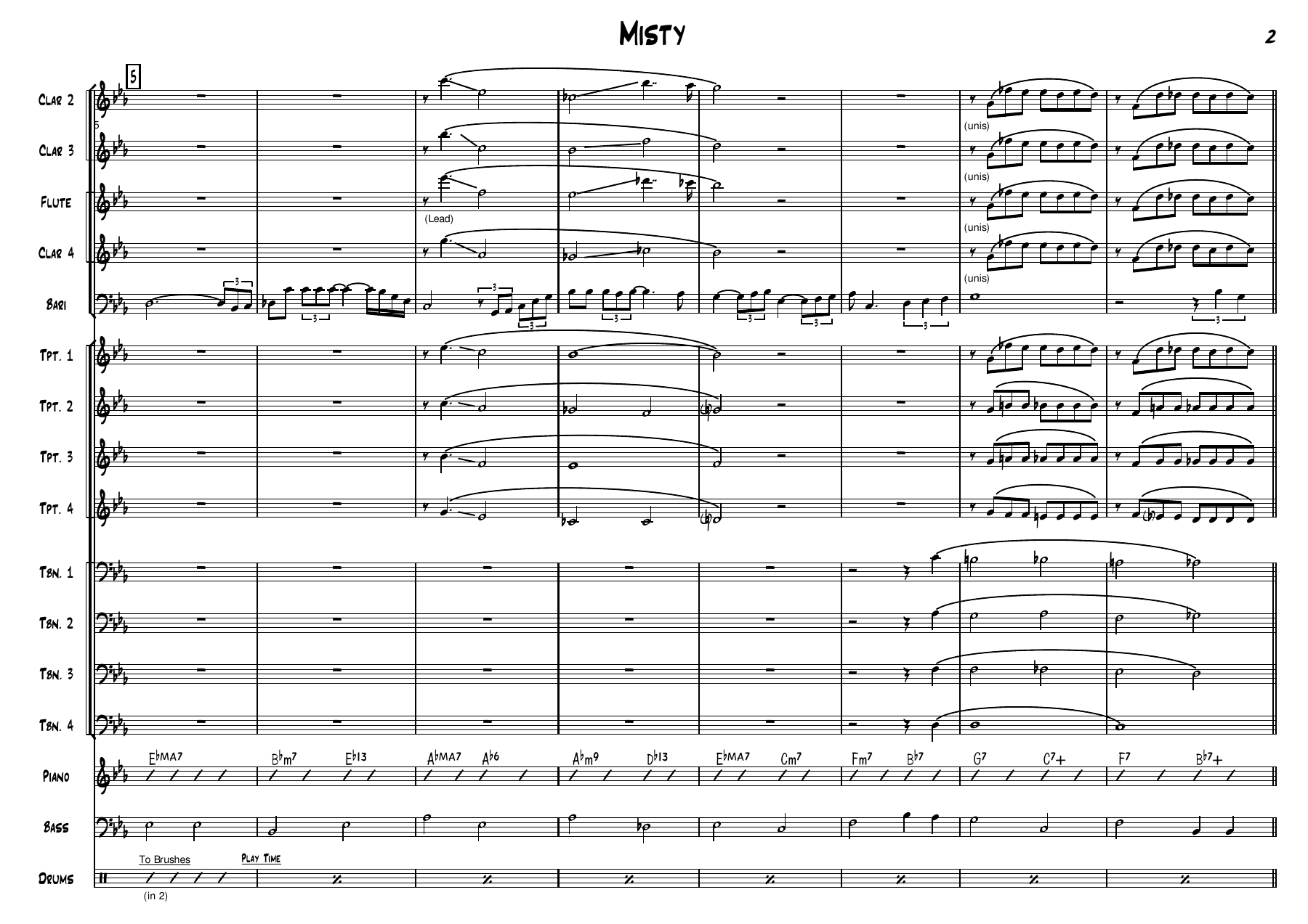 Misty (F.Foster) C.Basie Bar.sax — page 2