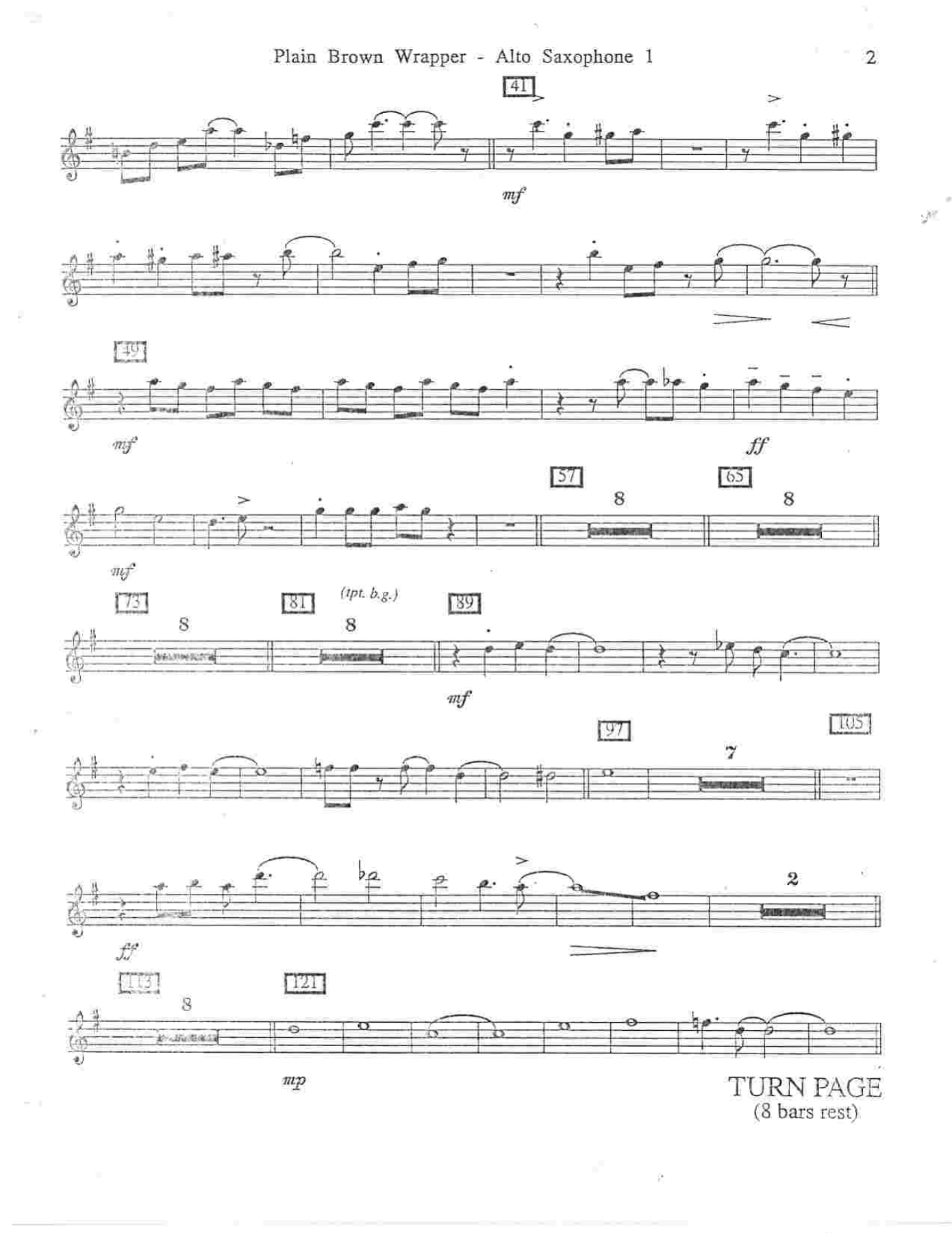 Plain Brown Wrapper (B.Holman) C.Basie — page 2