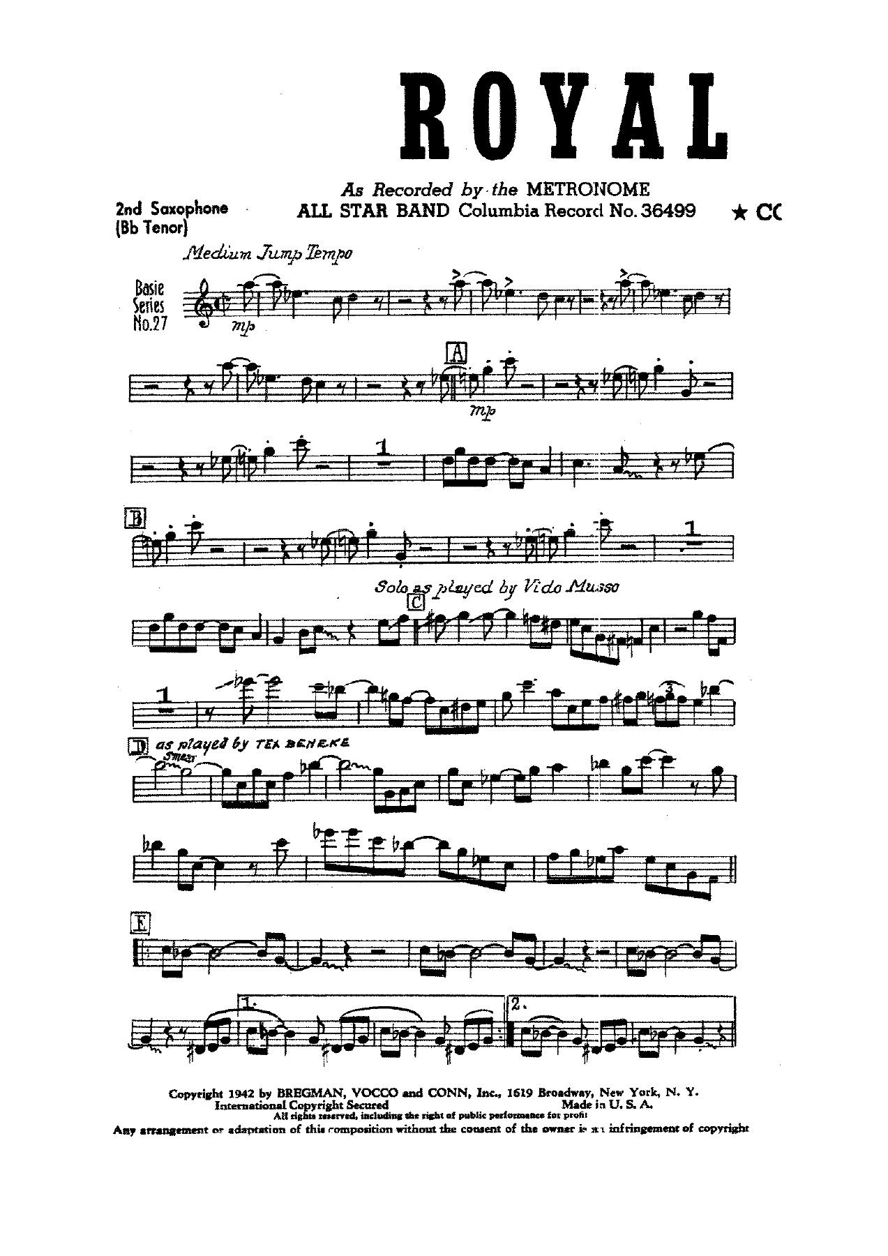 Royal Flush (C.Basie) 4334 — page 3
