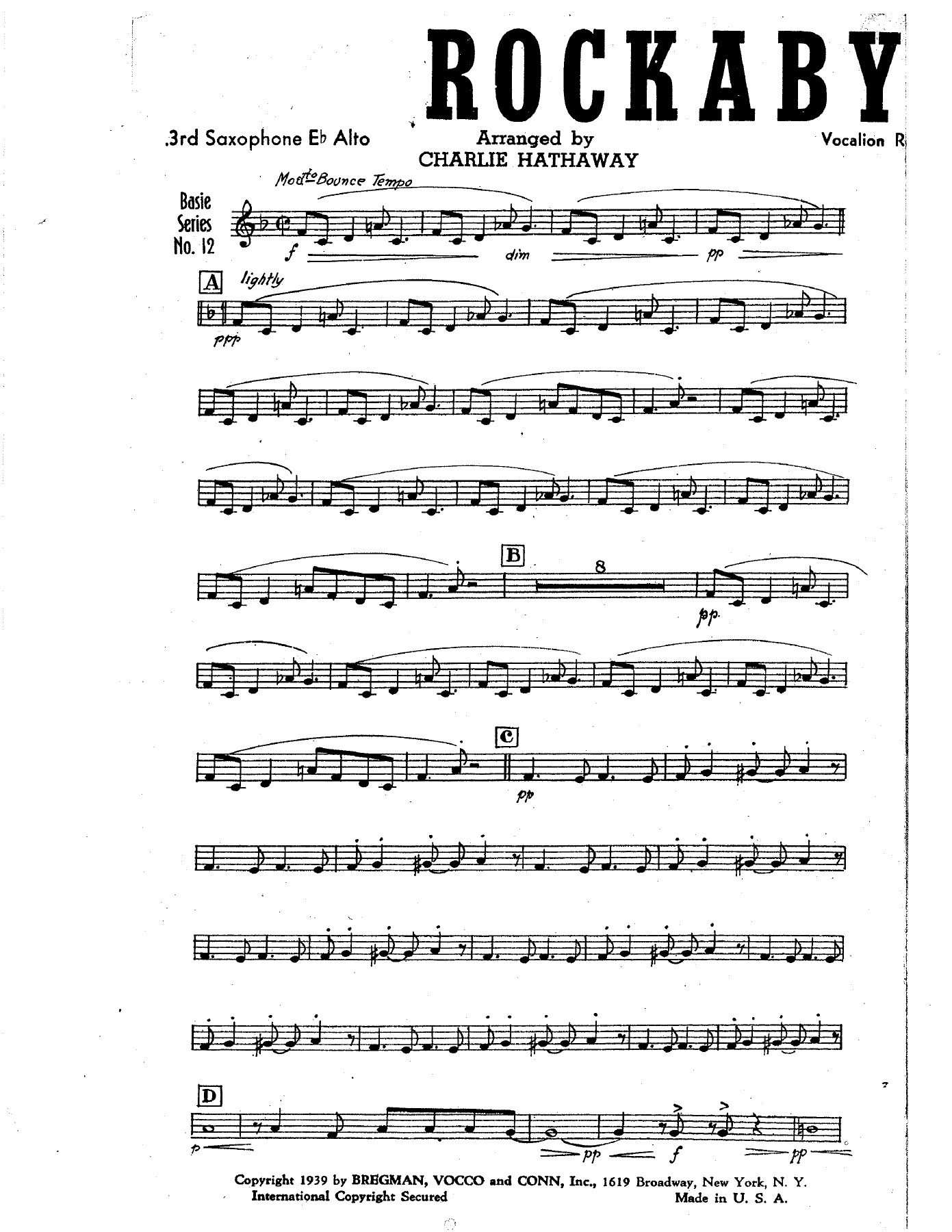 Rockabye Basie (C.Hathaway) C.Basie — page 3