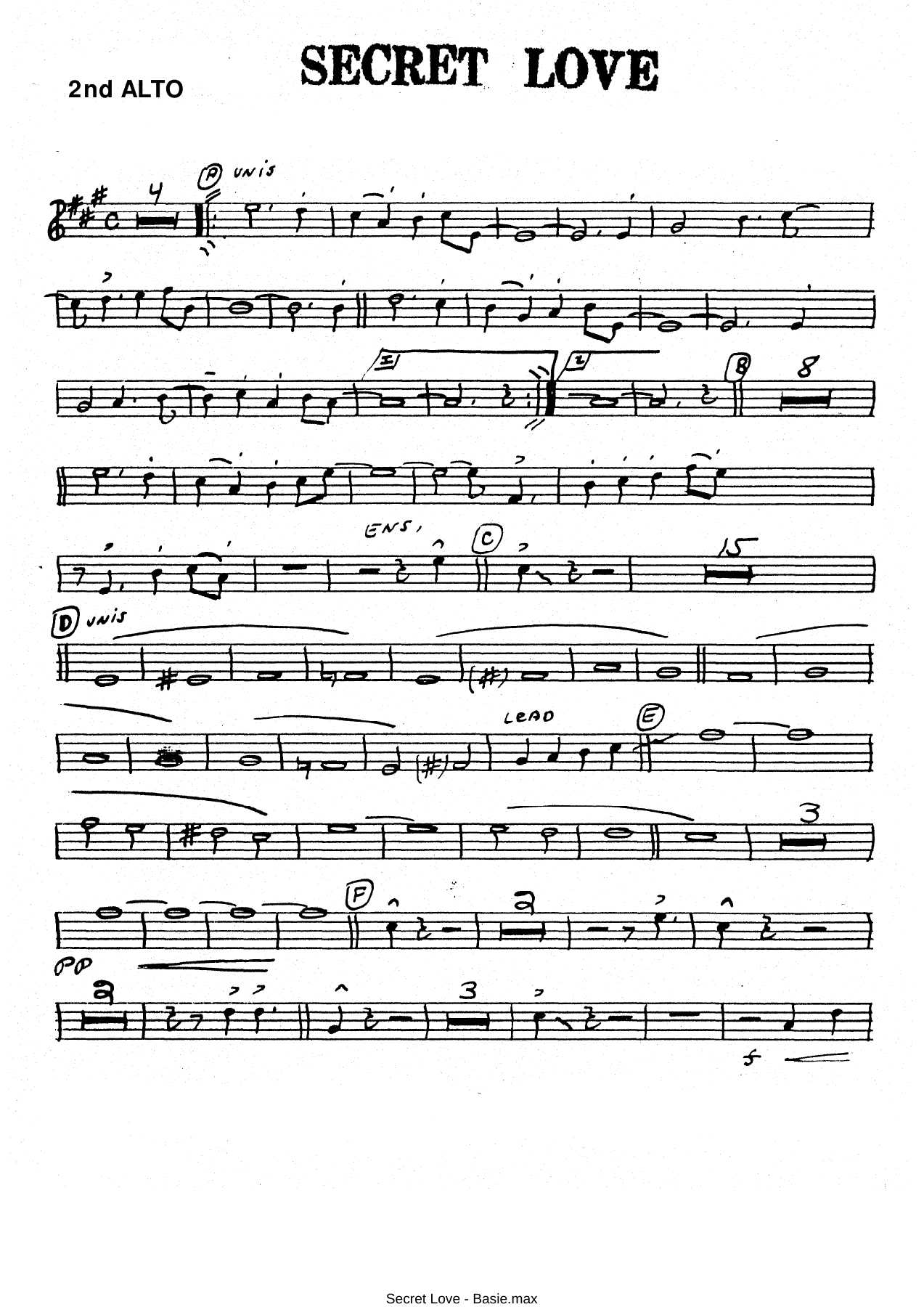 Secret Love (C.O'Farrill) C.Basie — page 3