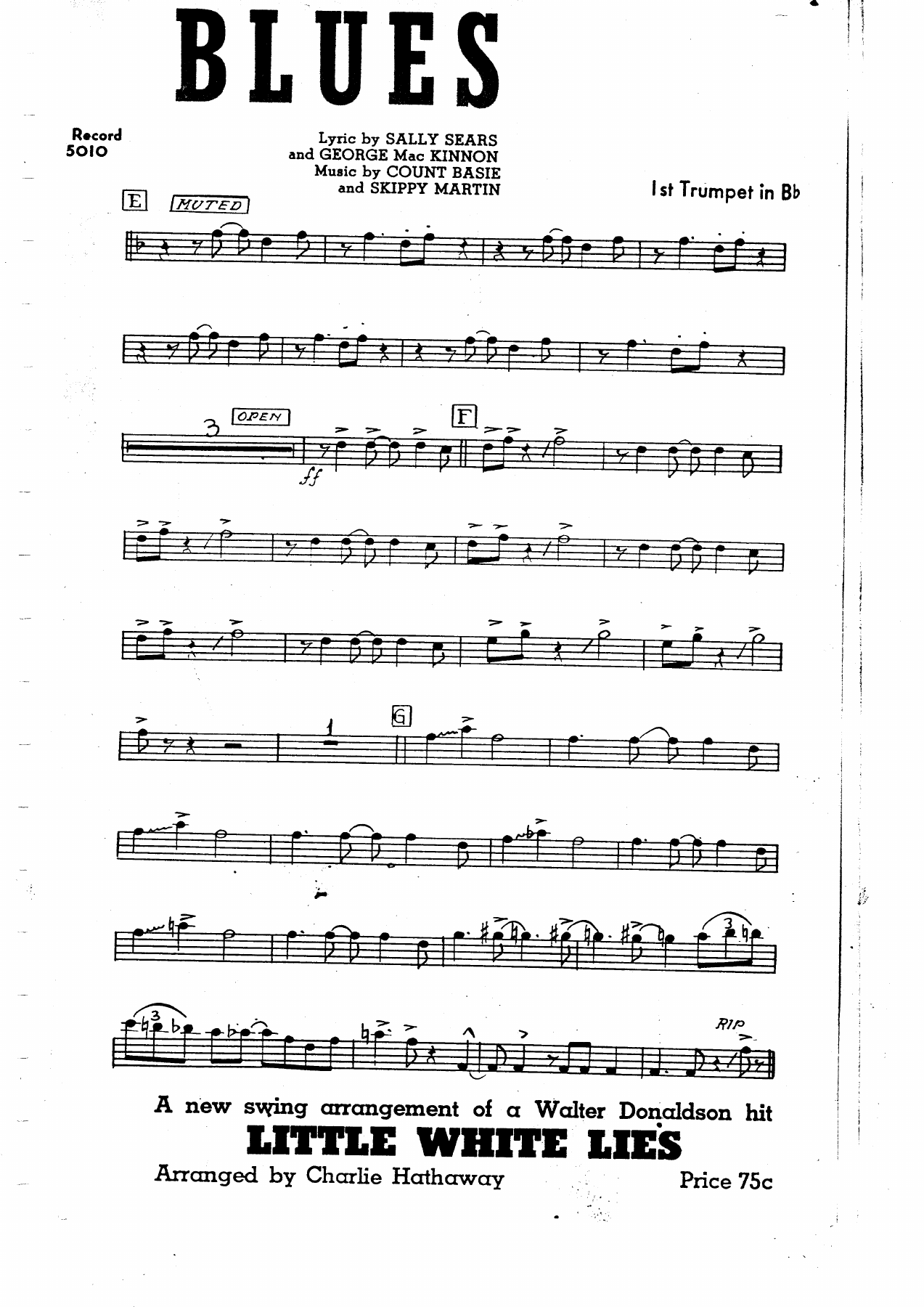 Sub-Deb Blues (J.Hathaway) C.Basie — page 2