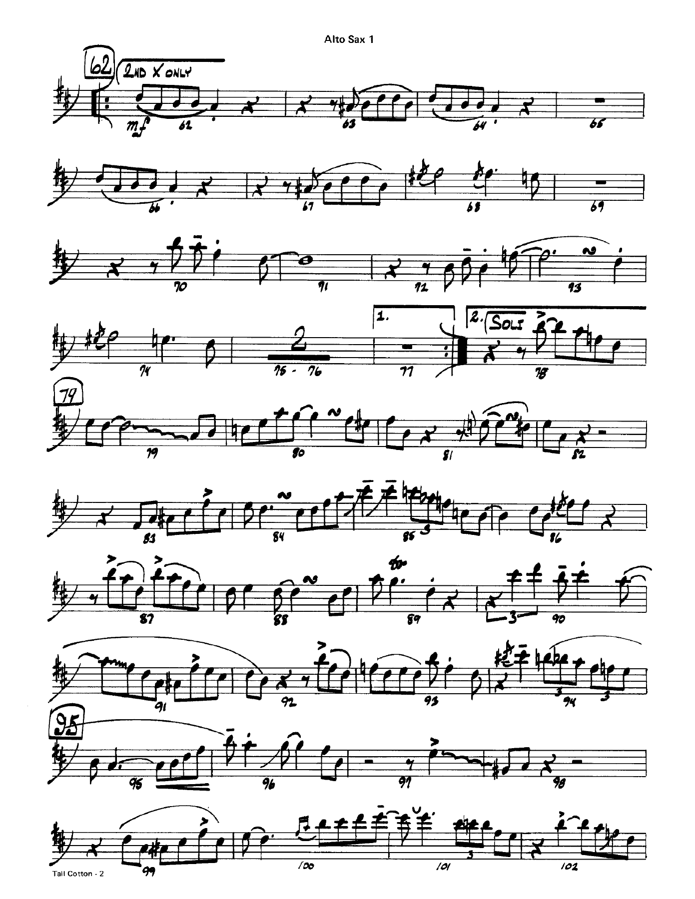 Tall Cotton (S.Nestico) C.Basie — page 2