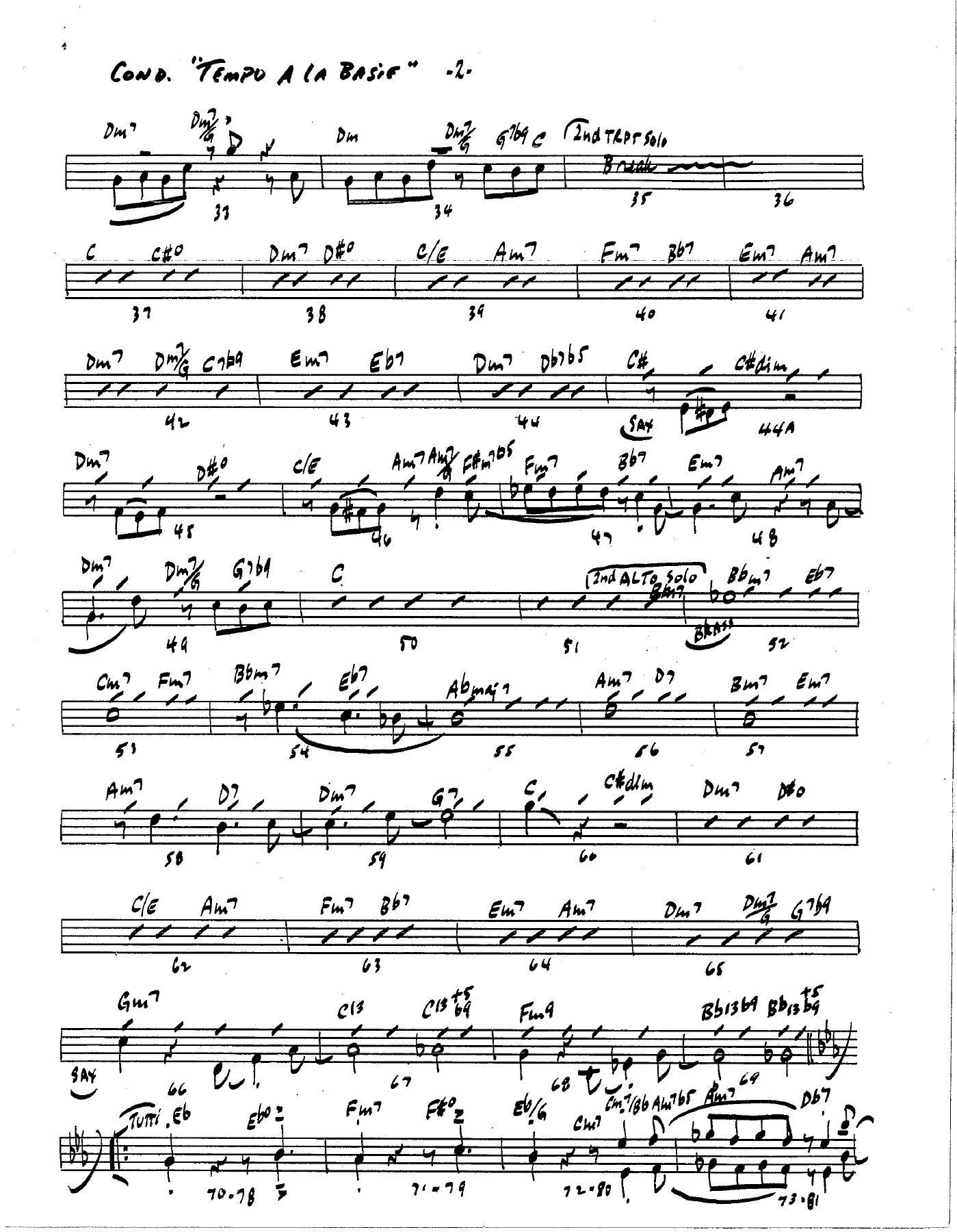 Tempo A La Basie — page 2