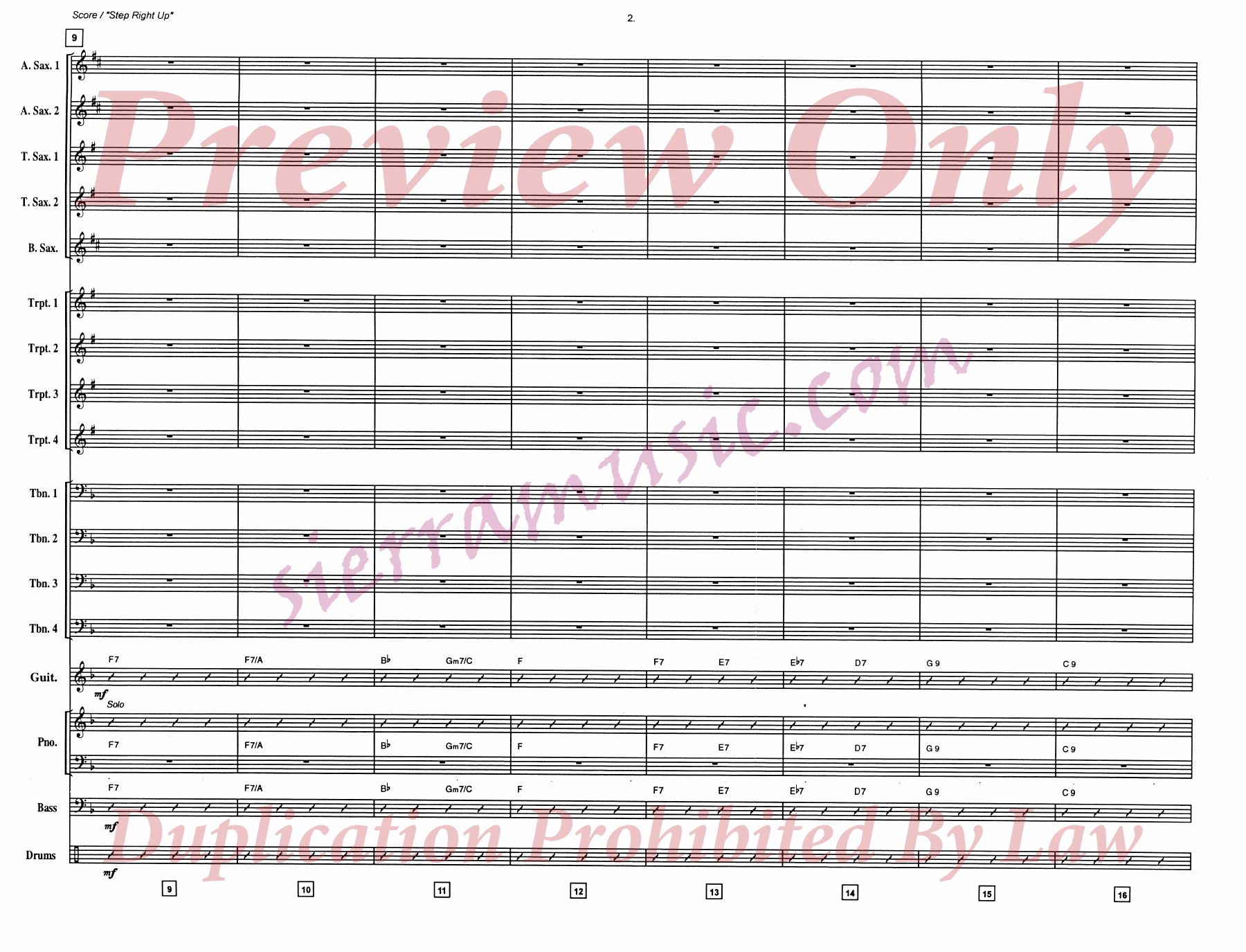 Step Right Up (O.Nelson) C.Basie — page 2
