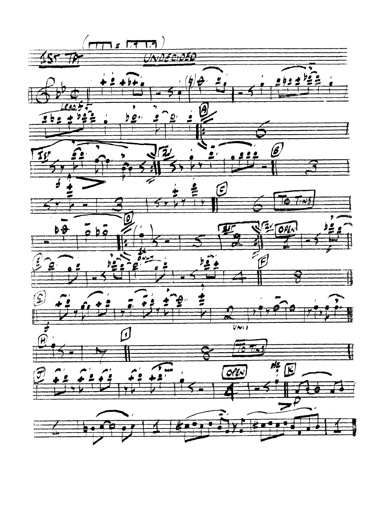 Undecided — sheet music preview