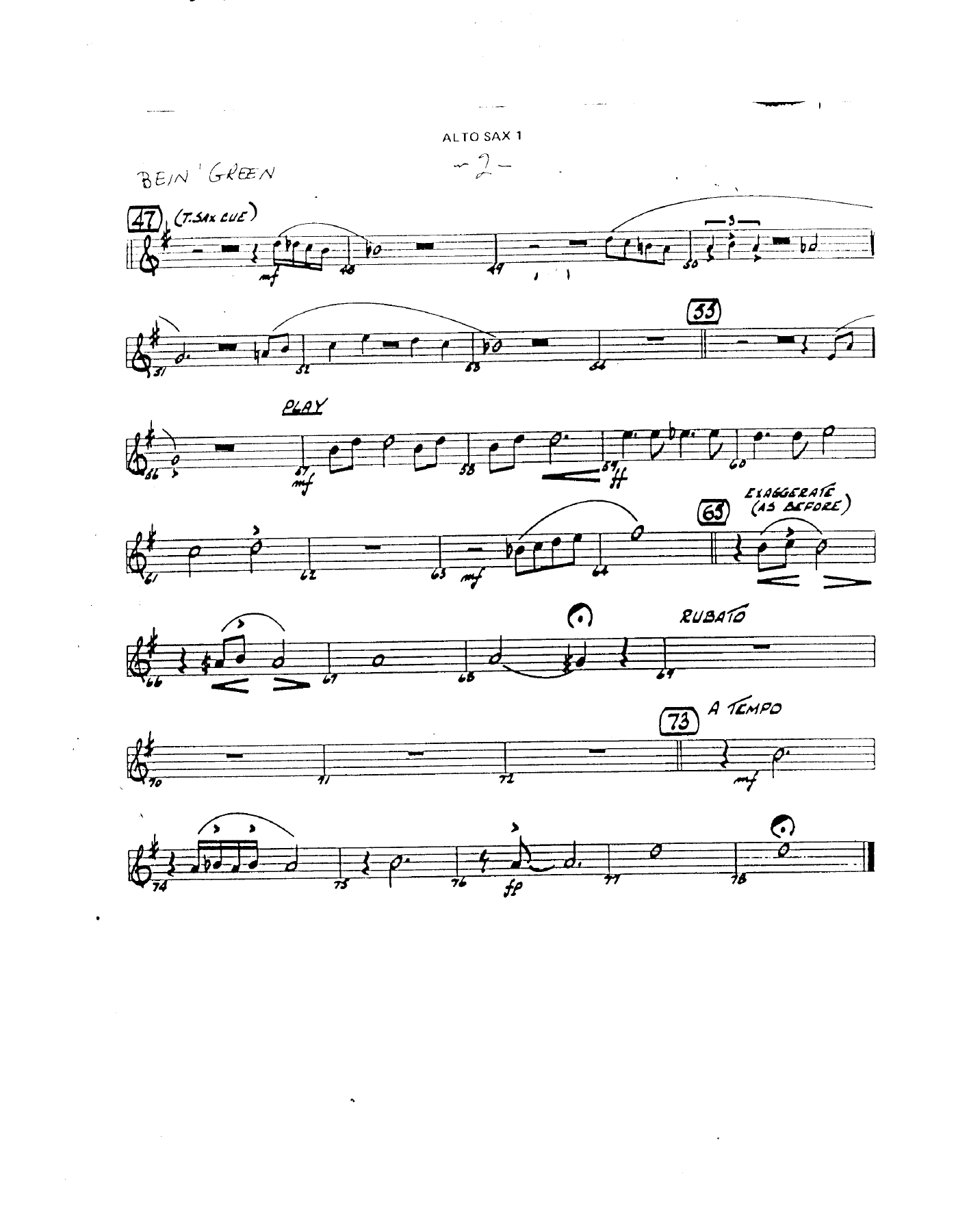 Bein' Green (D.Barduhn) Trb. — page 2