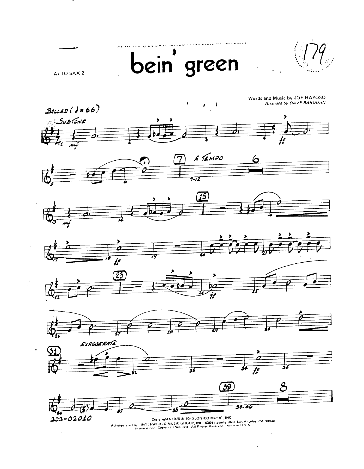 Bein' Green (D.Barduhn) Trb. — page 3