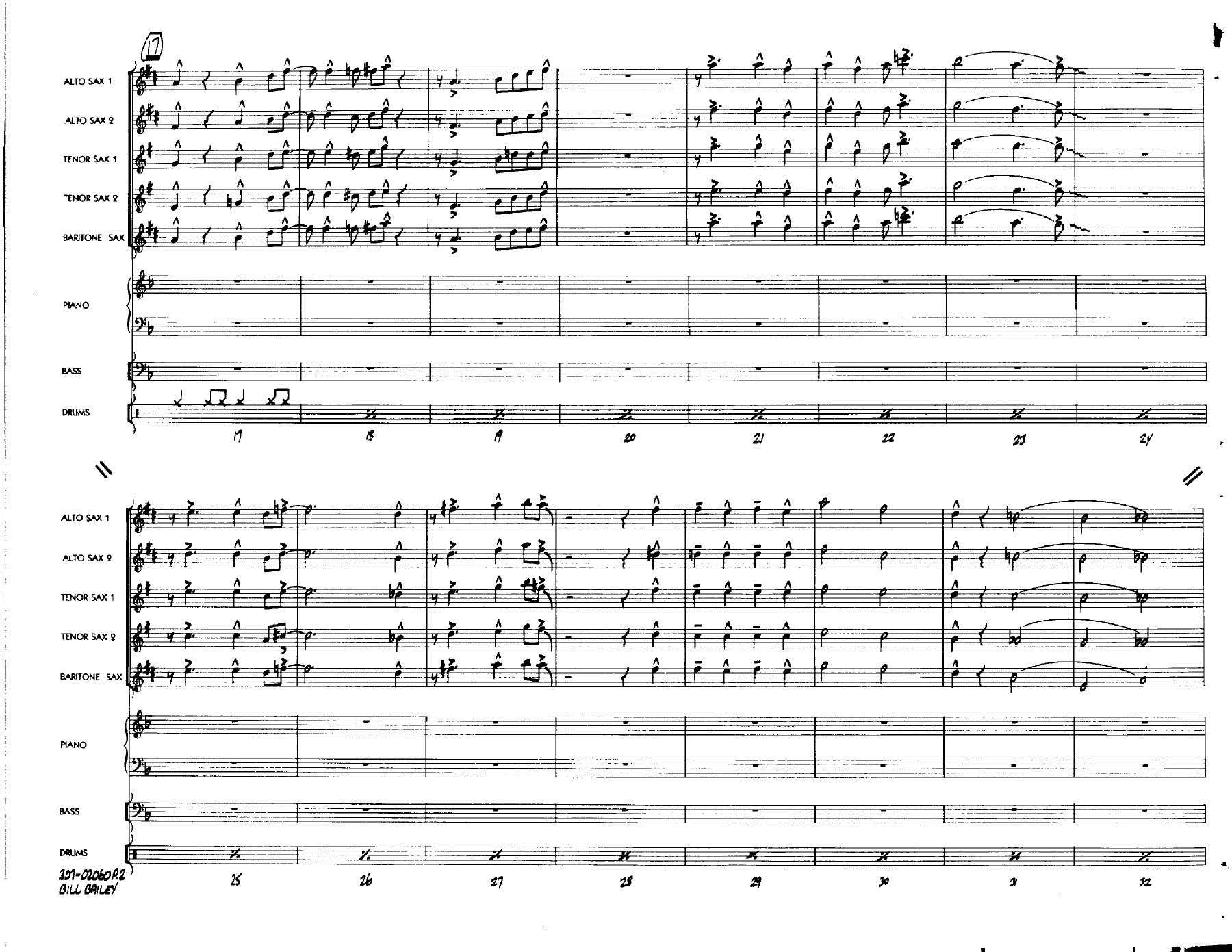 Bill Bailey (D.Barduhn) Sax Section Feat. — page 2