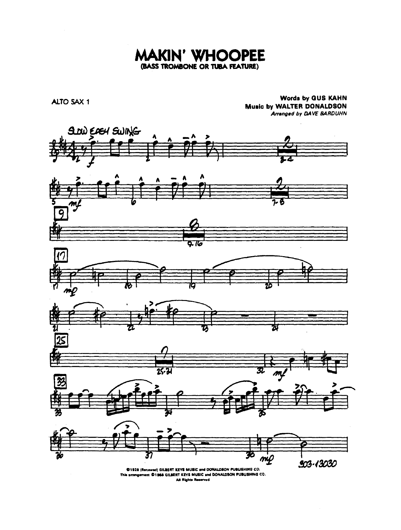 Makin' Whoopee — sheet music cover (first page)
