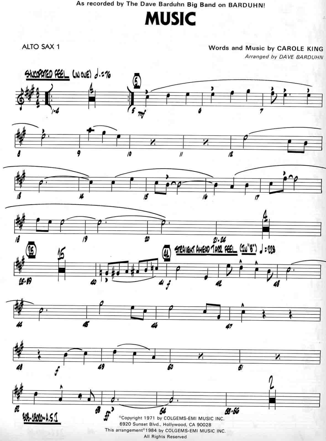 Music — sheet music cover (first page)
