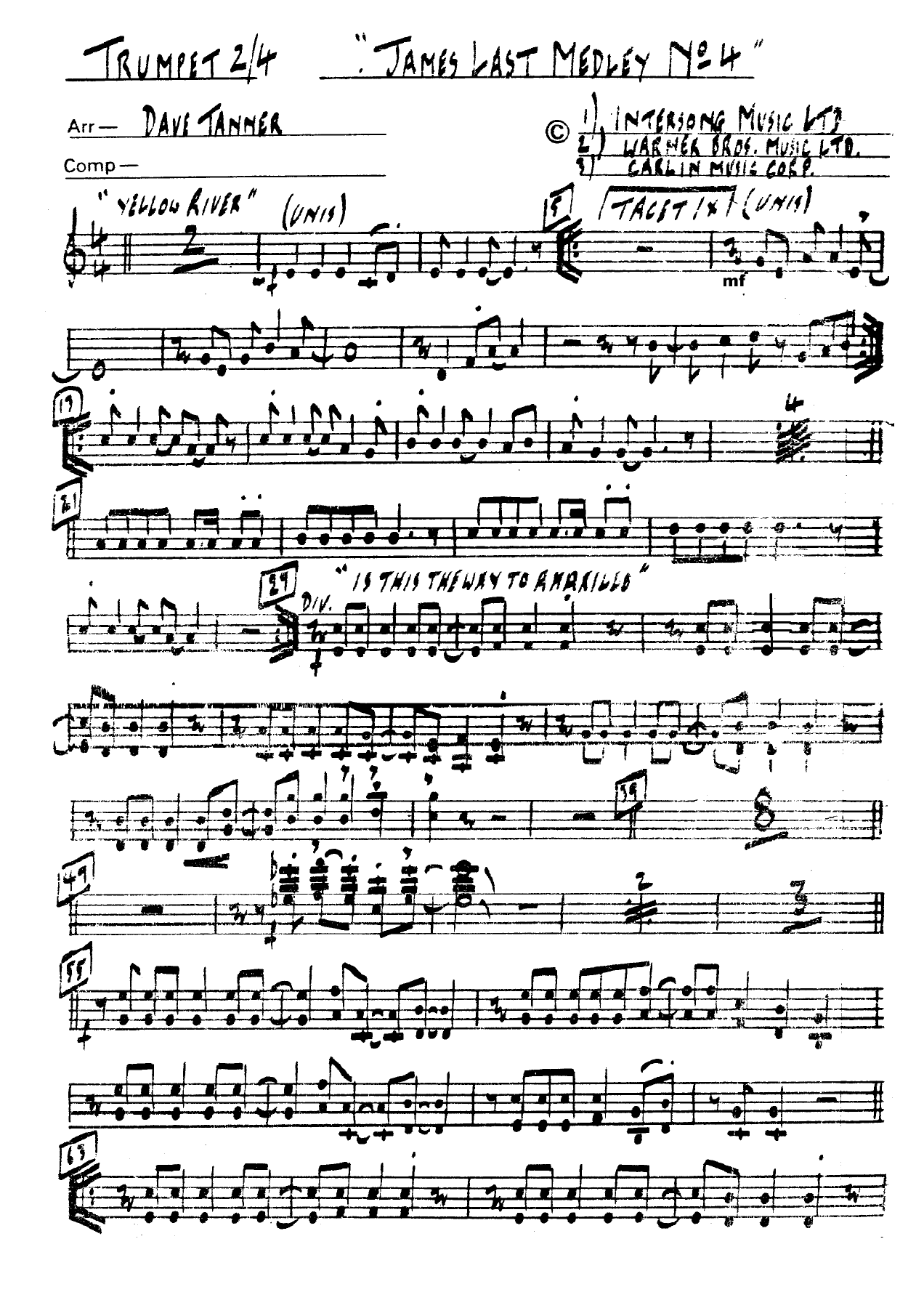 James Last Medley No 4 — page 3