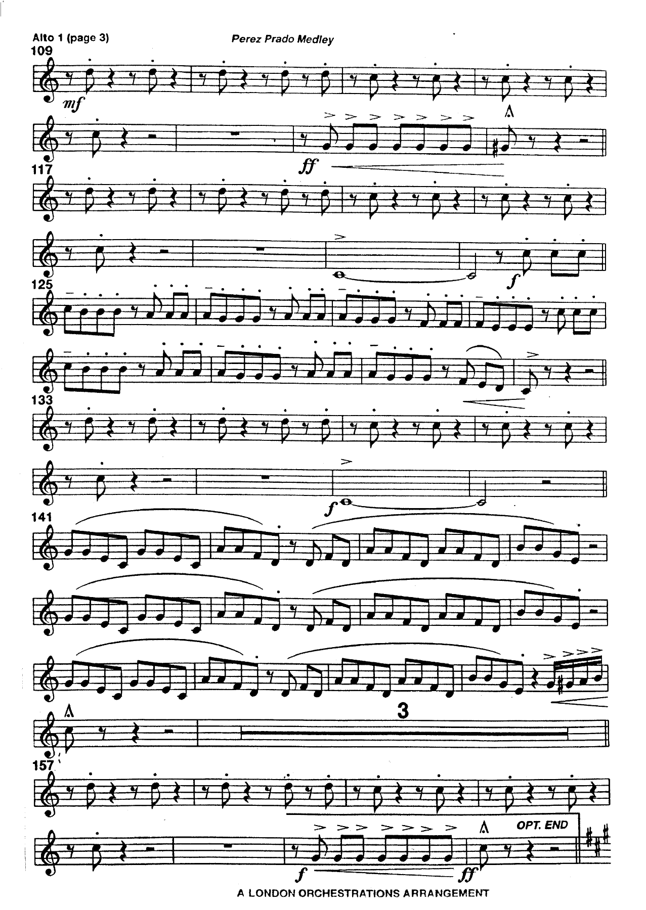 Perez Prado Medley — page 3