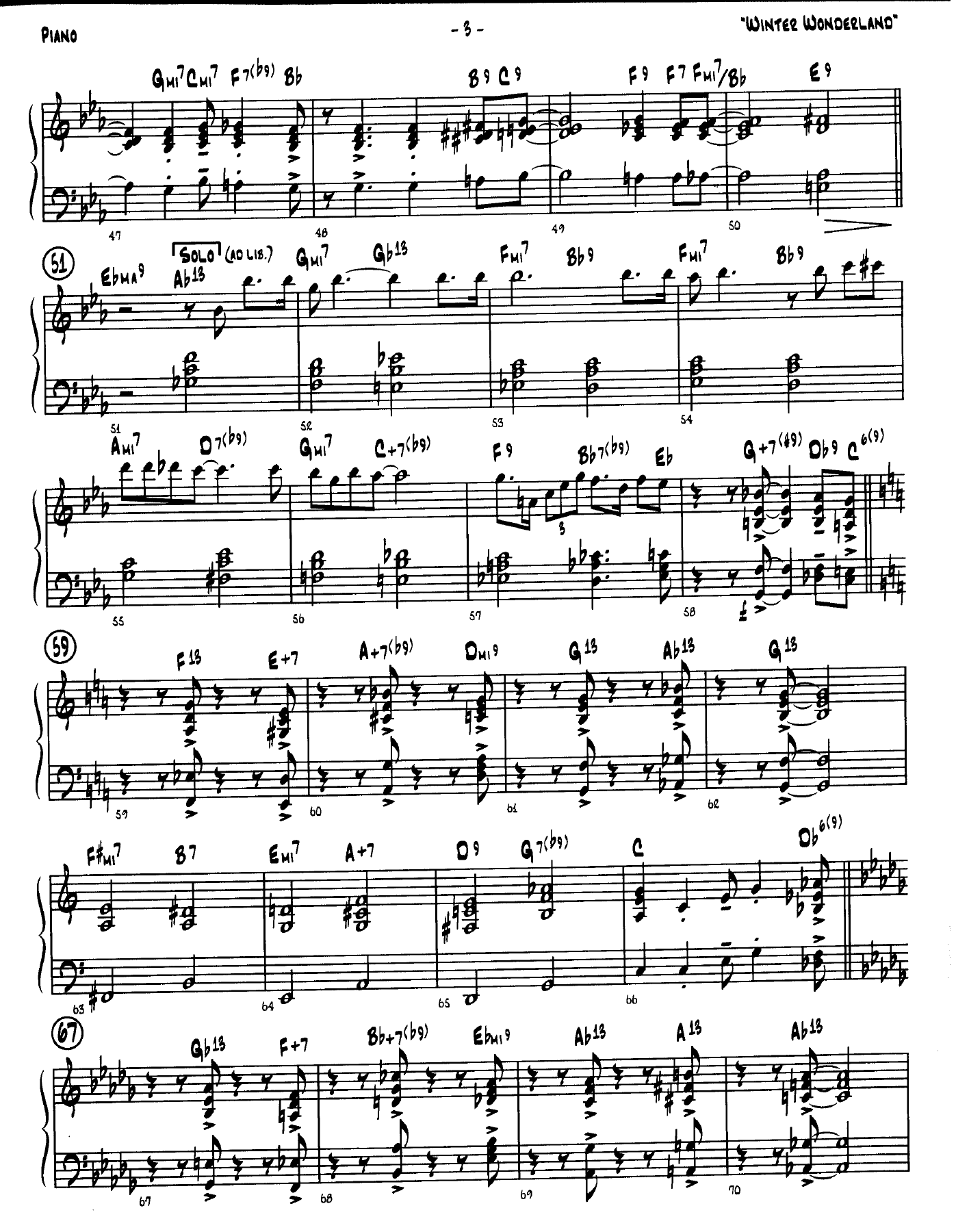 A Winter Wonderland — sheet music cover (first page)