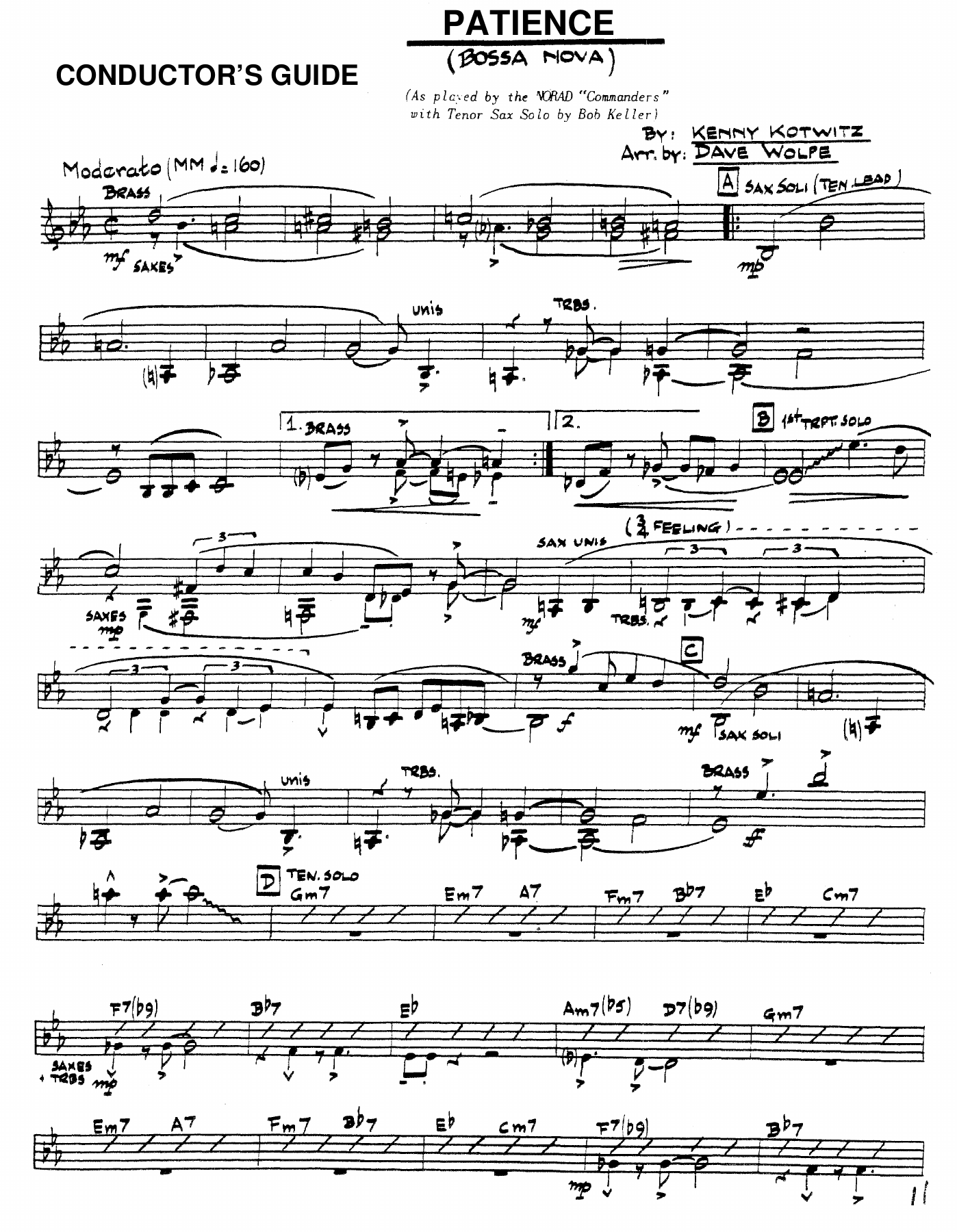 Alexander's Ragtime Band — Big Band sheet music arranged by D.Wolpe | Jazz Standard