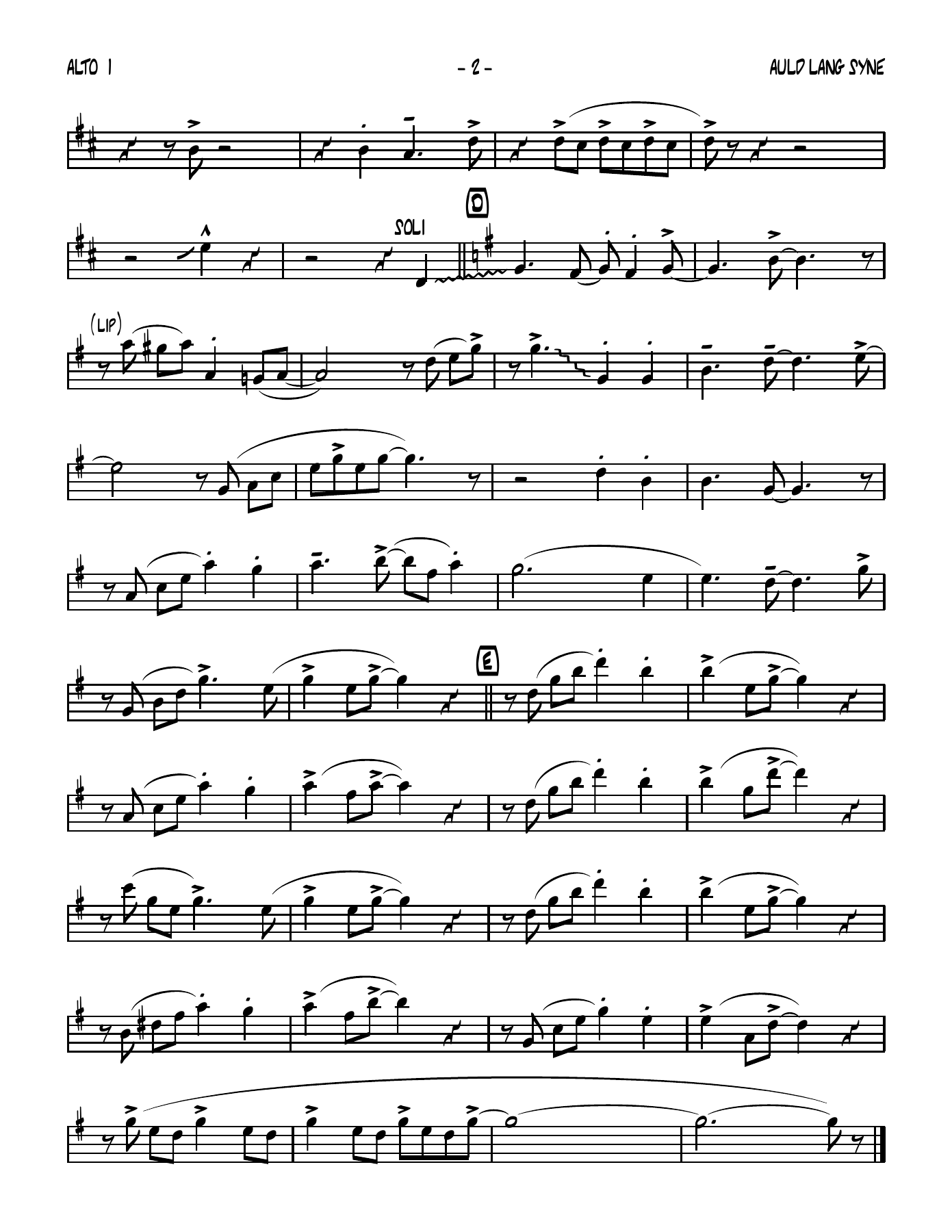 Auld Lang Syne — page 2