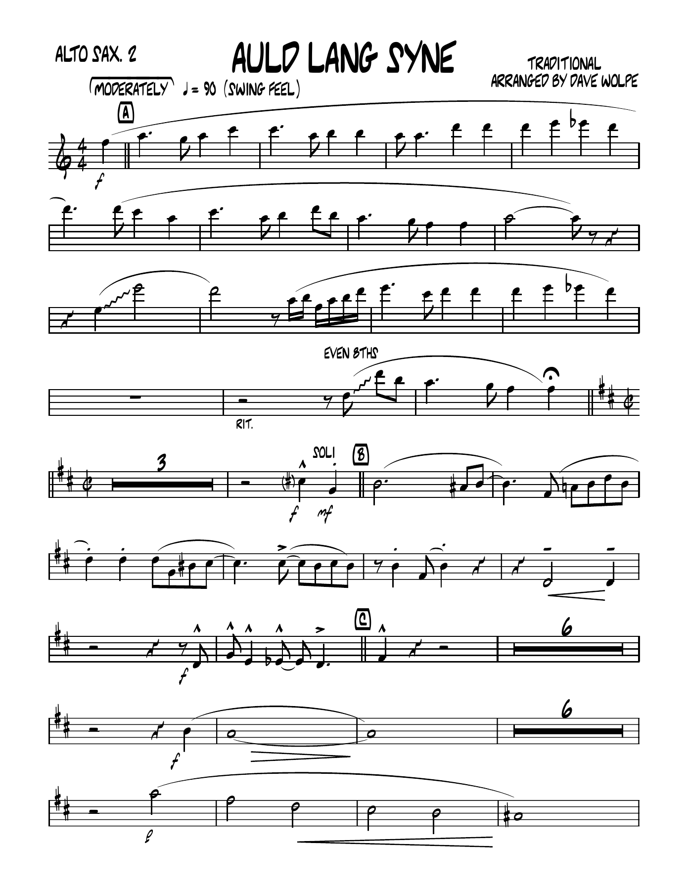Auld Lang Syne — page 3