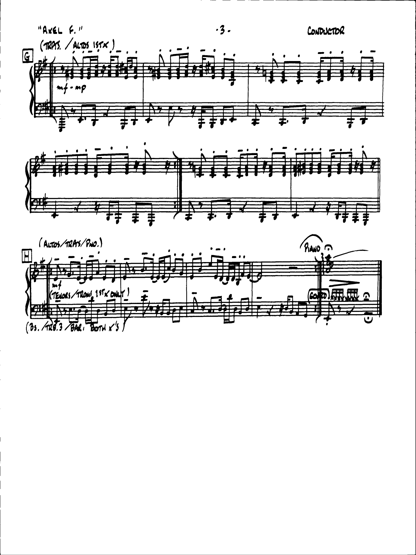 Axel F — page 3