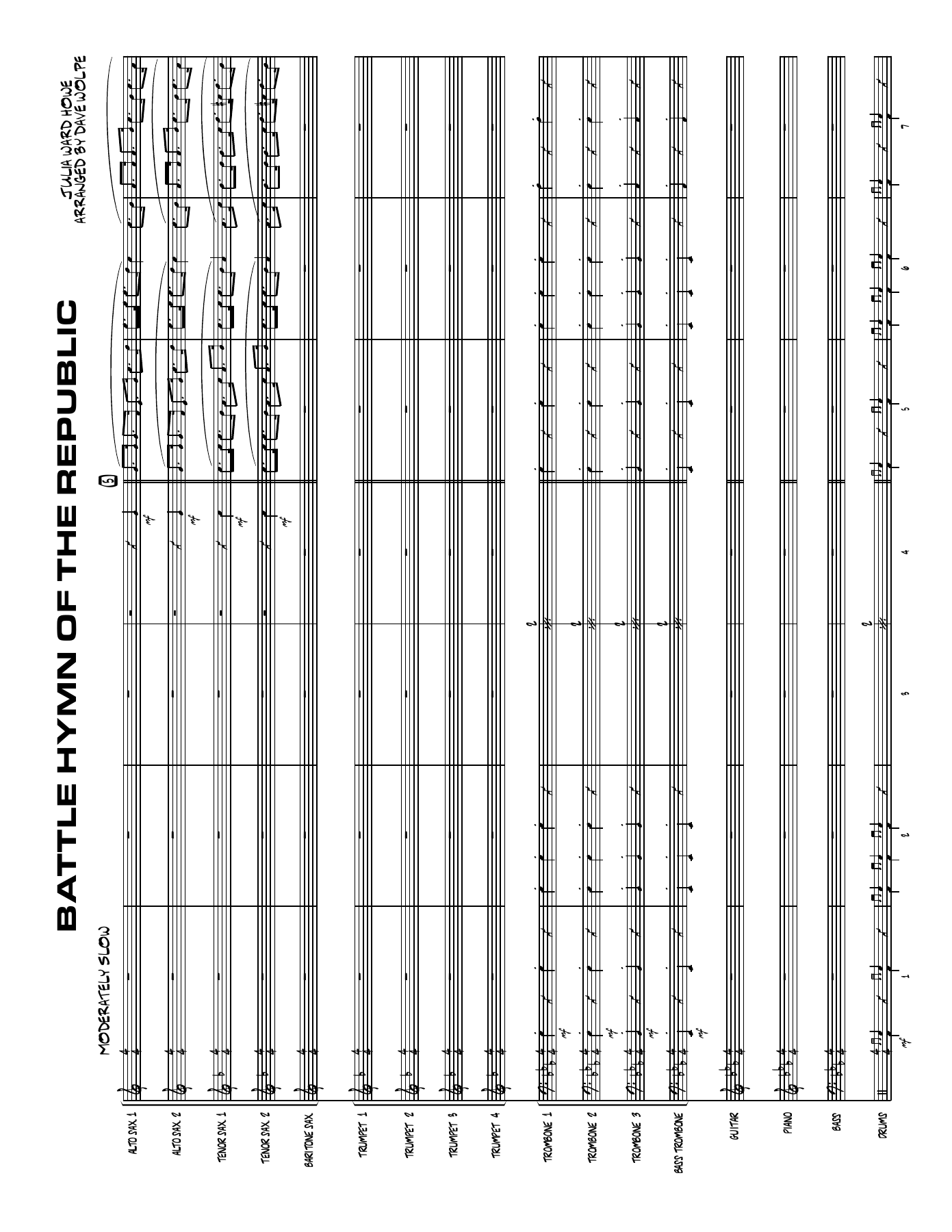 Battle Hymn Of The Republic — sheet music preview