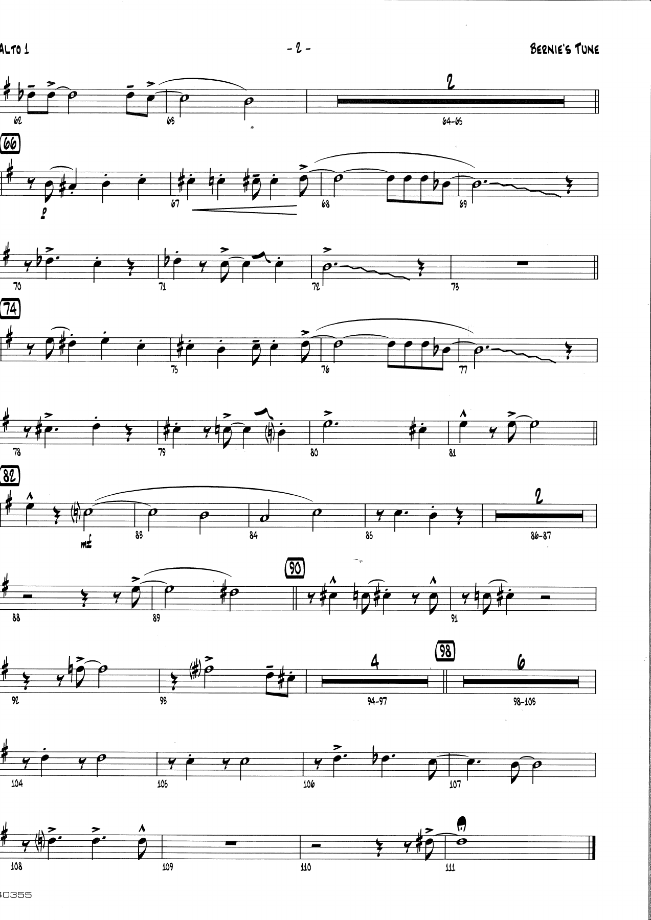 Bernie's Tune — page 2