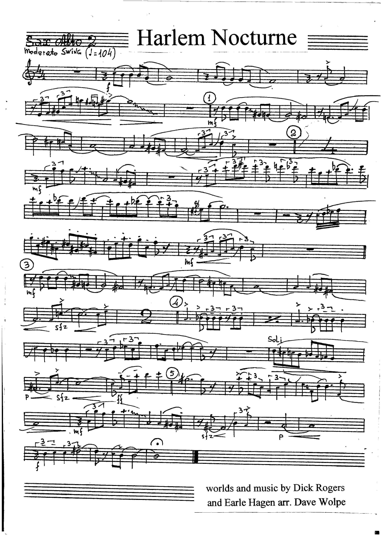 Harlem Nocturne (D.Wolpe) 1 — page 2