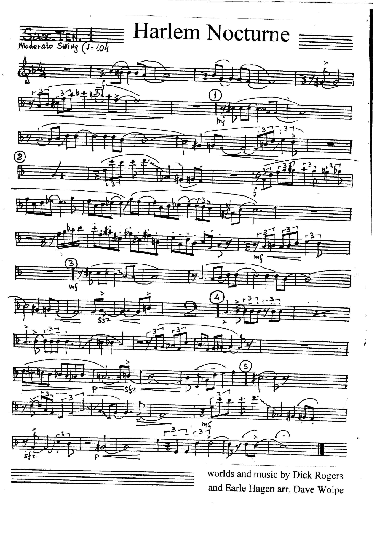 Harlem Nocturne (D.Wolpe) 1 — page 3