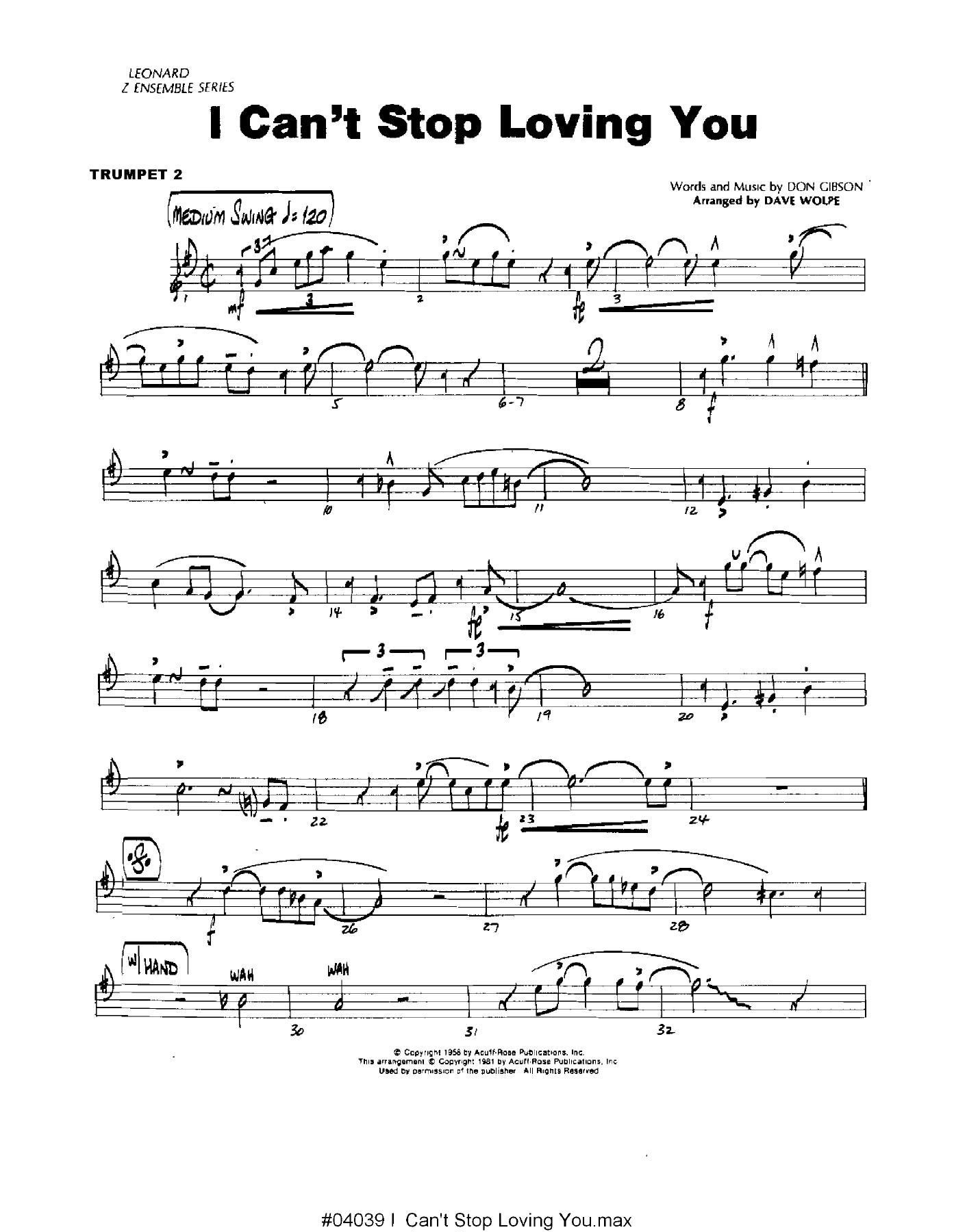 I Can't Stop Loving You (D.Wolpe) 35 — page 3