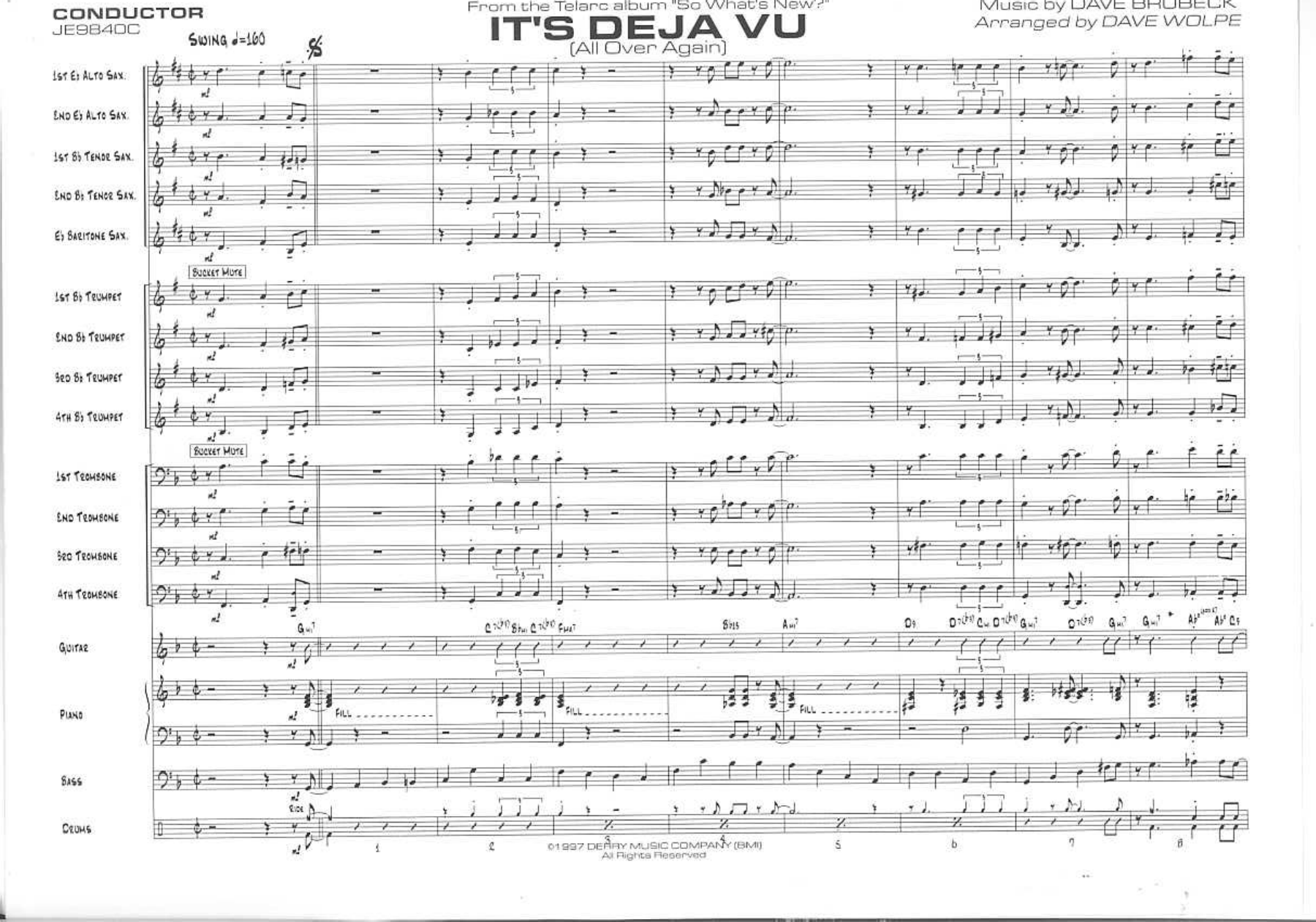 It's Deja Vu — sheet music cover (first page)