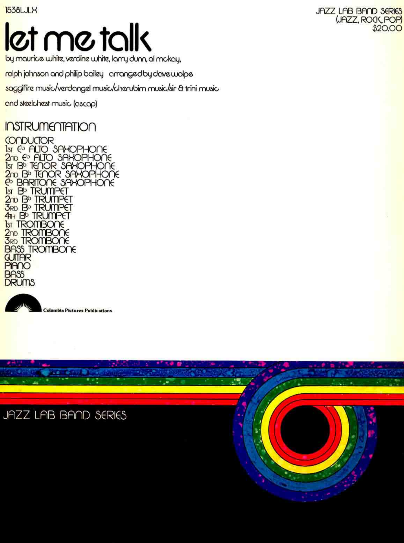 Let Me Talk — sheet music cover (first page)