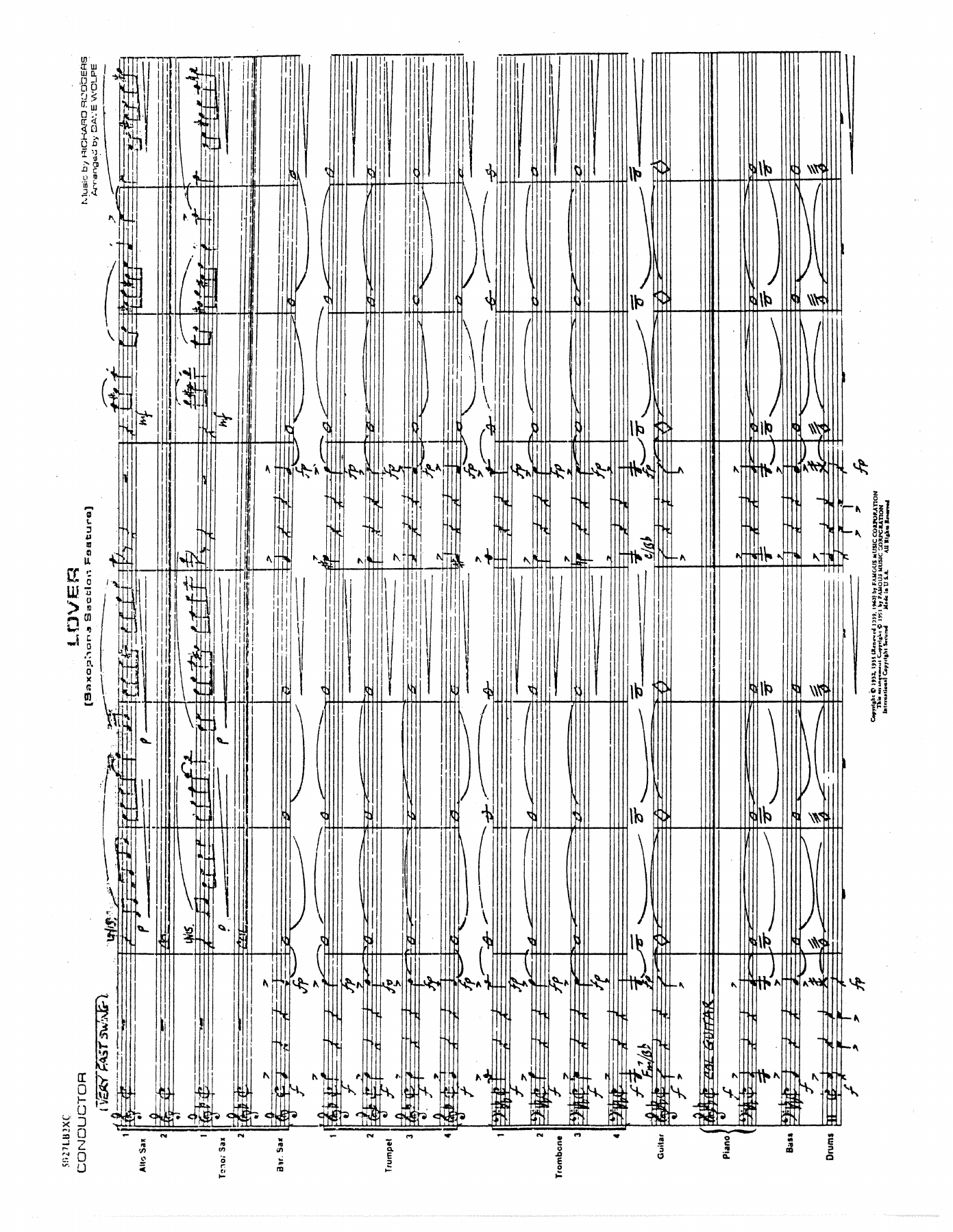 Lover — sheet music cover (first page)
