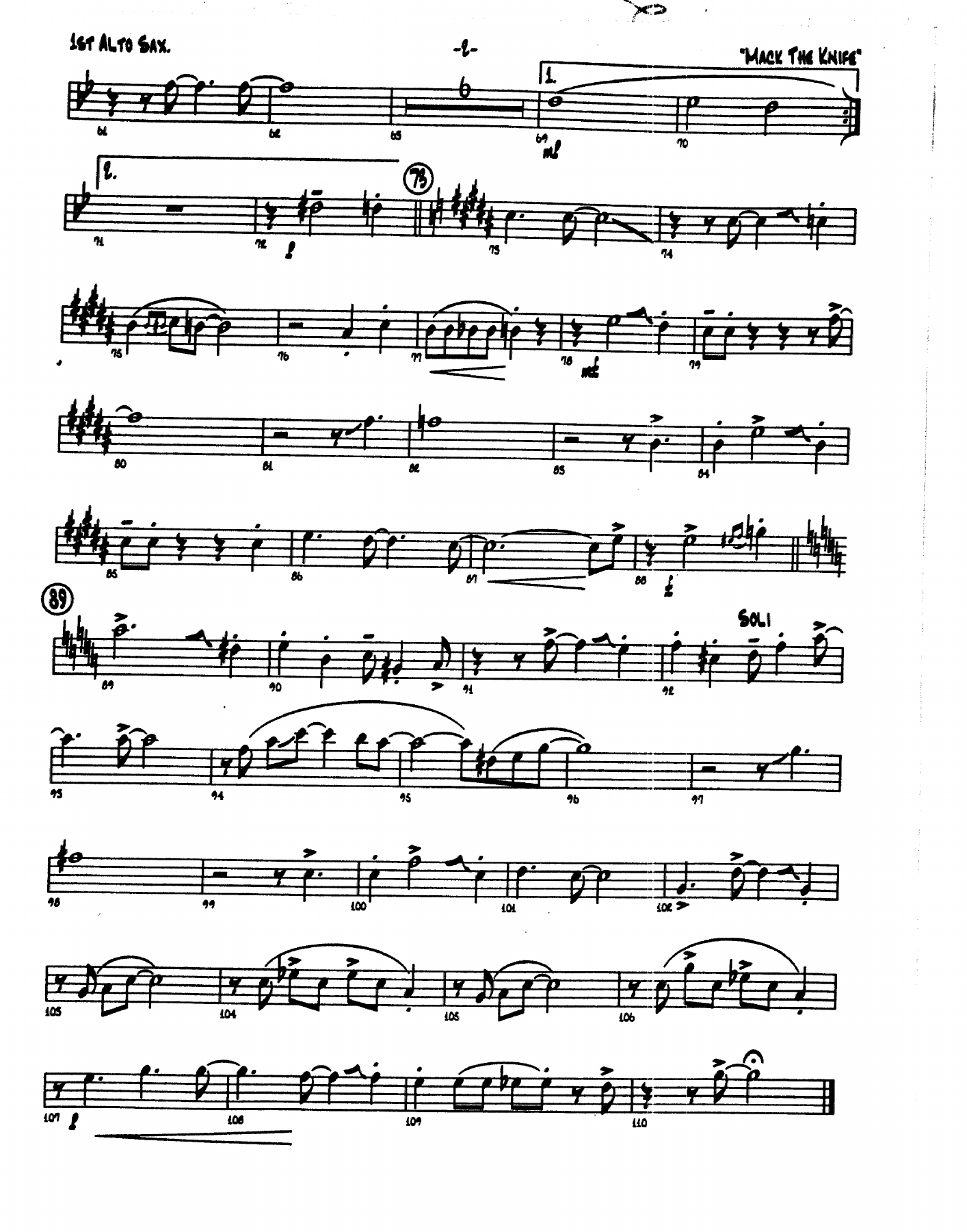 Mack The Knife (D.Wolpe) Instrum. — page 2