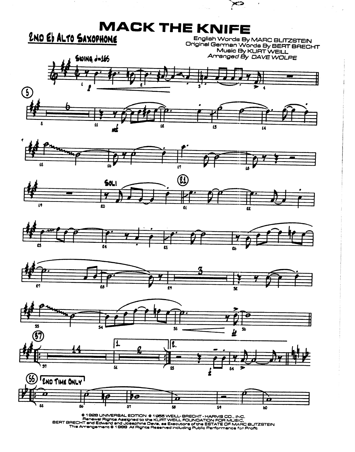 Mack The Knife (D.Wolpe) Instrum. — page 3