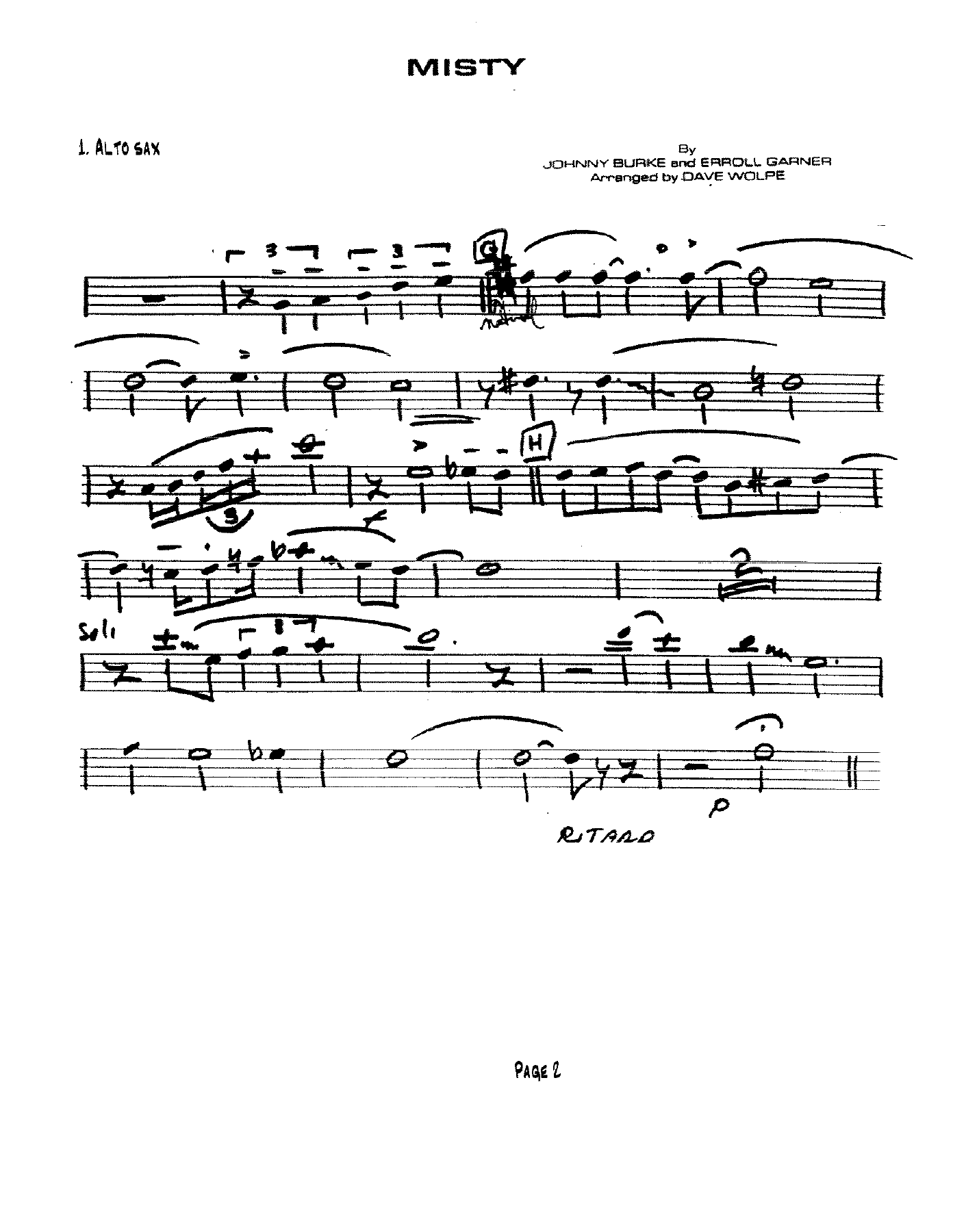Misty (D.Wolpe) Trb.Feat — page 2
