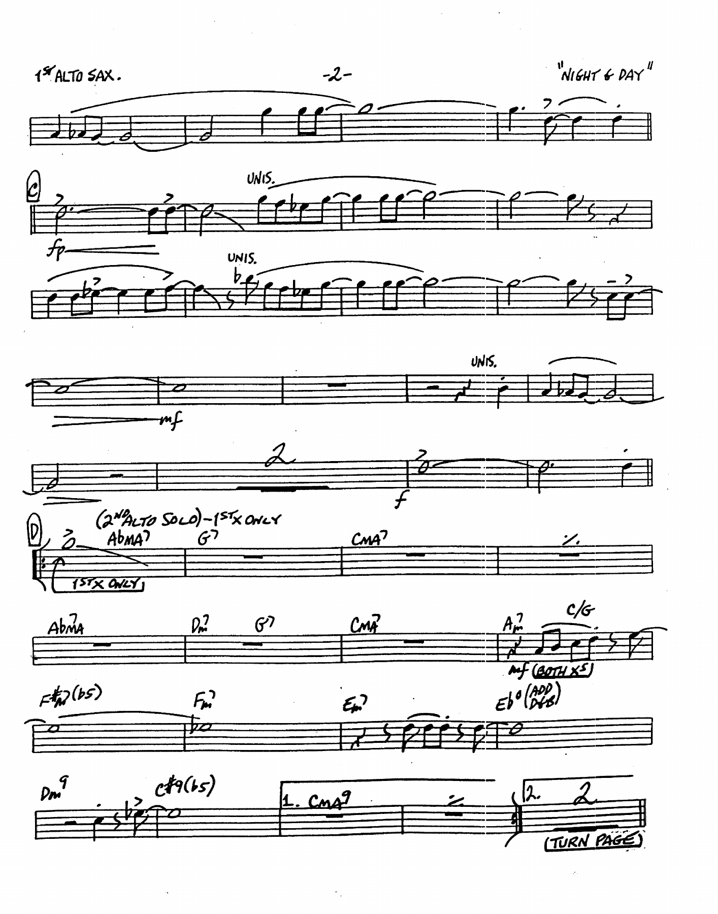 Night And Day (D.Wolpe) Instrum. — page 2