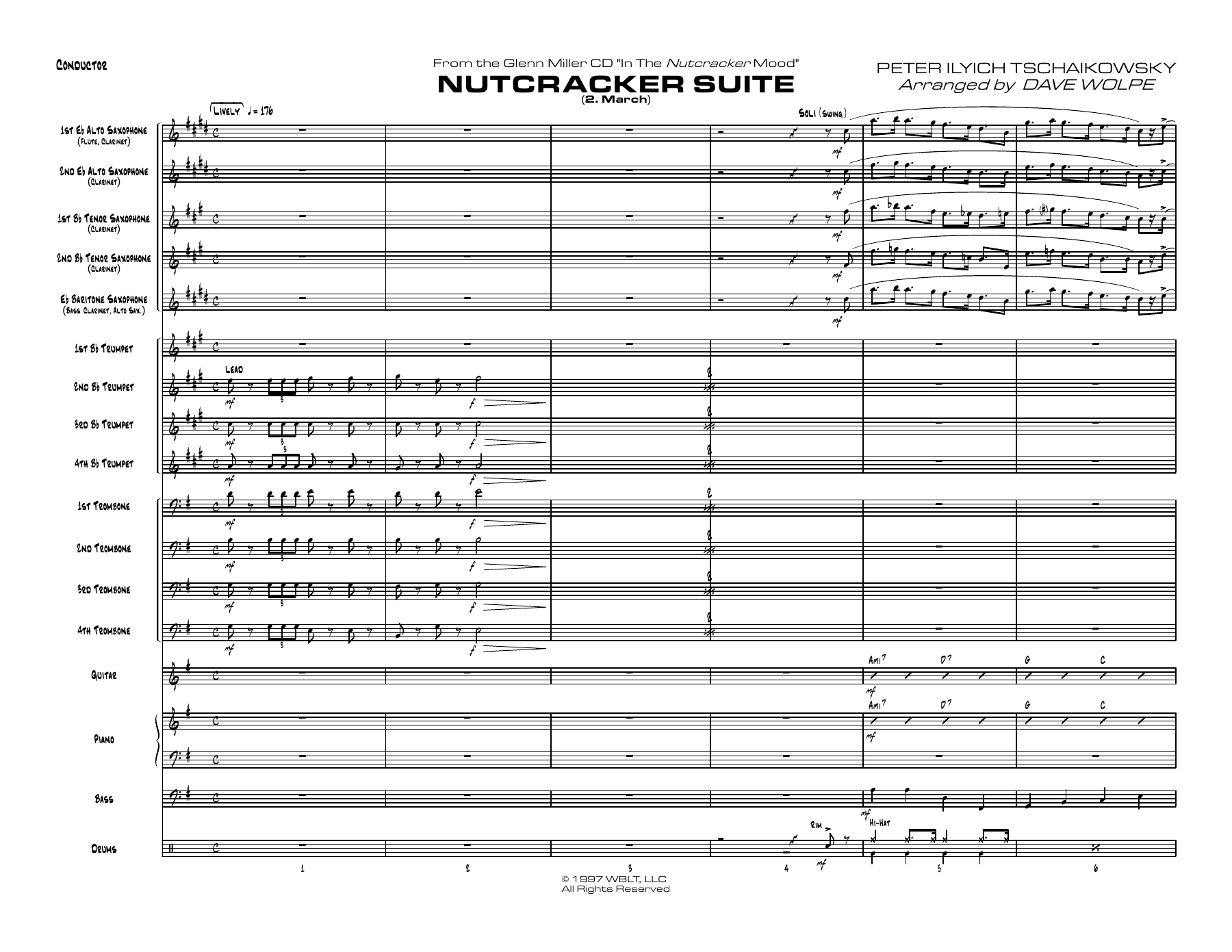 Nutcracker Suite — sheet music cover (first page)