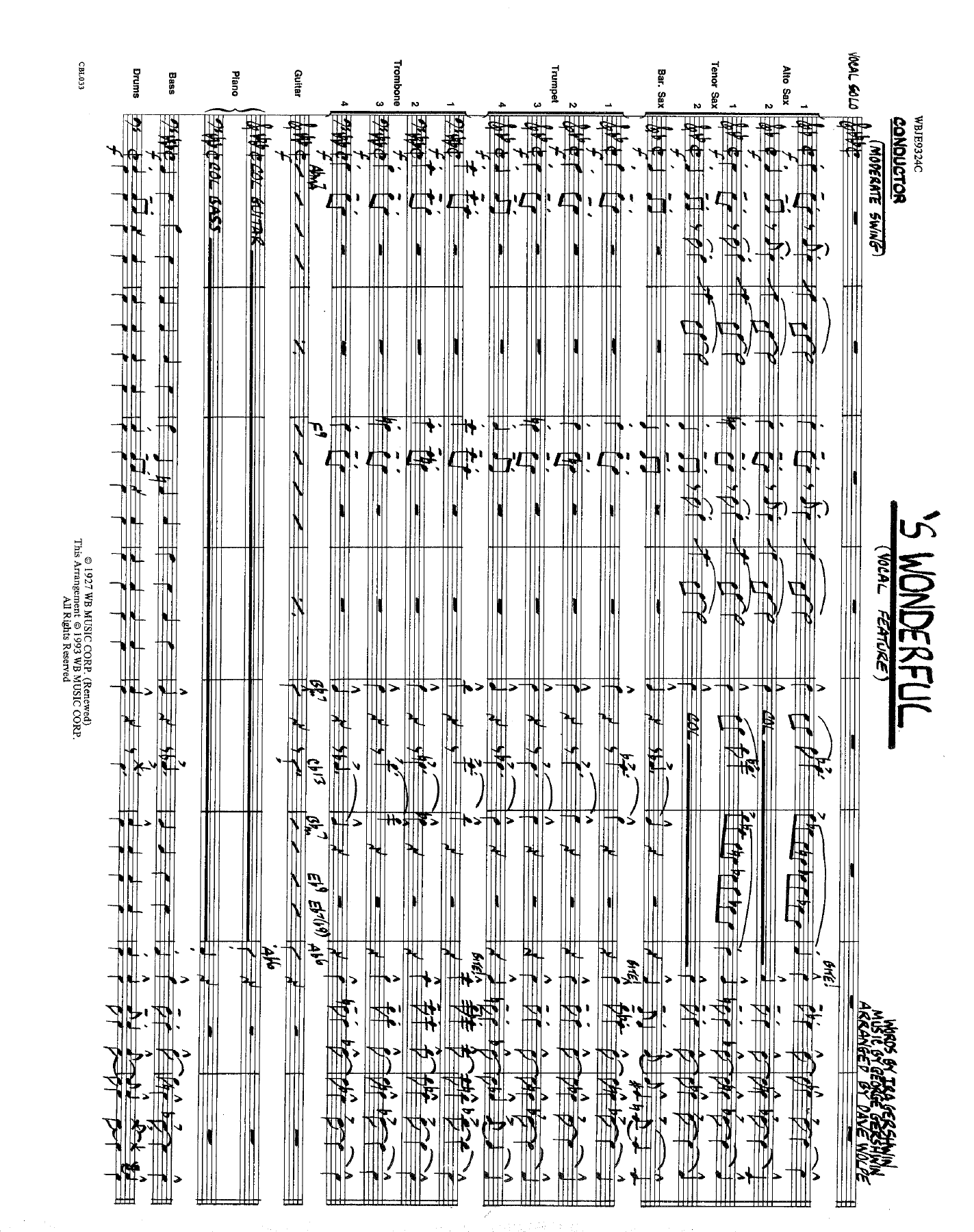 S'Wonderful — sheet music cover (first page)