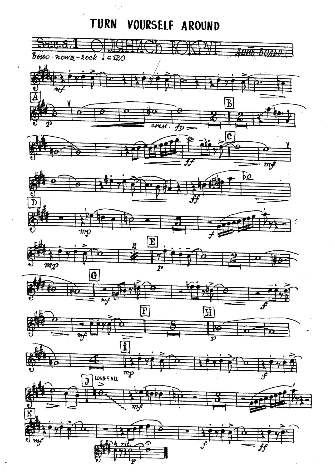 Turn Yourself Around — sheet music cover (first page)