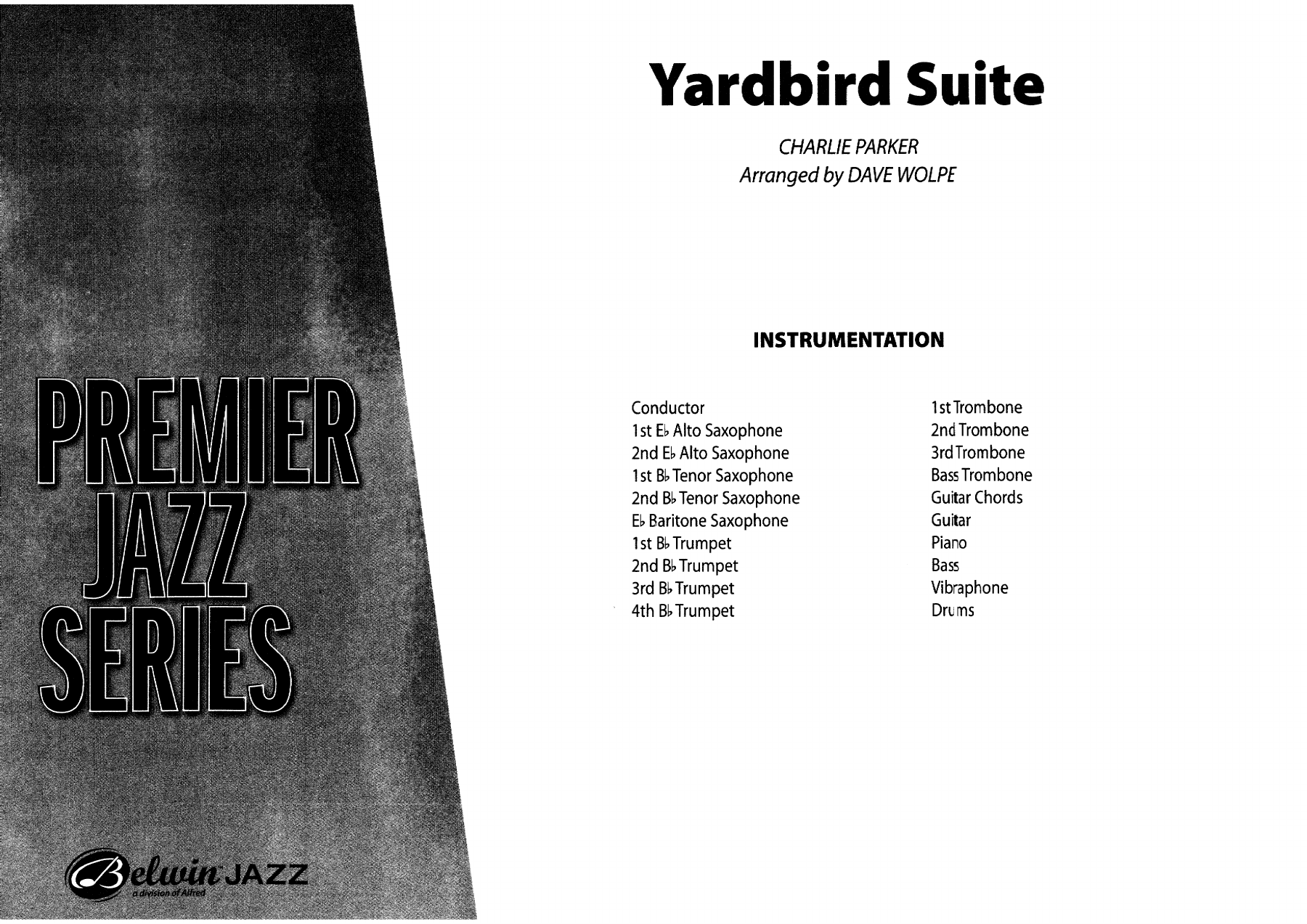 Yardbird Suite — sheet music cover (first page)