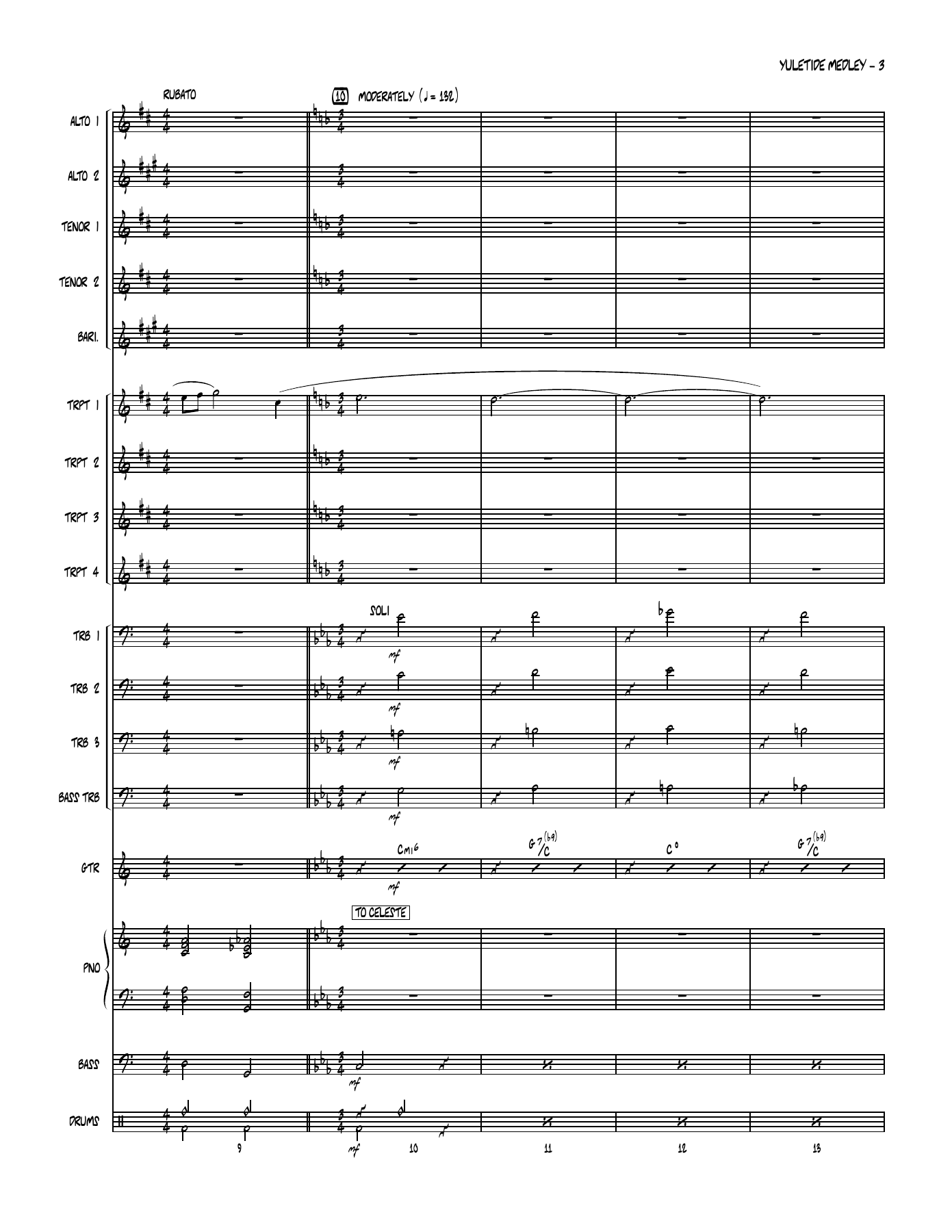 Yuletide Medley (D.Wolpe) 2 — page 3