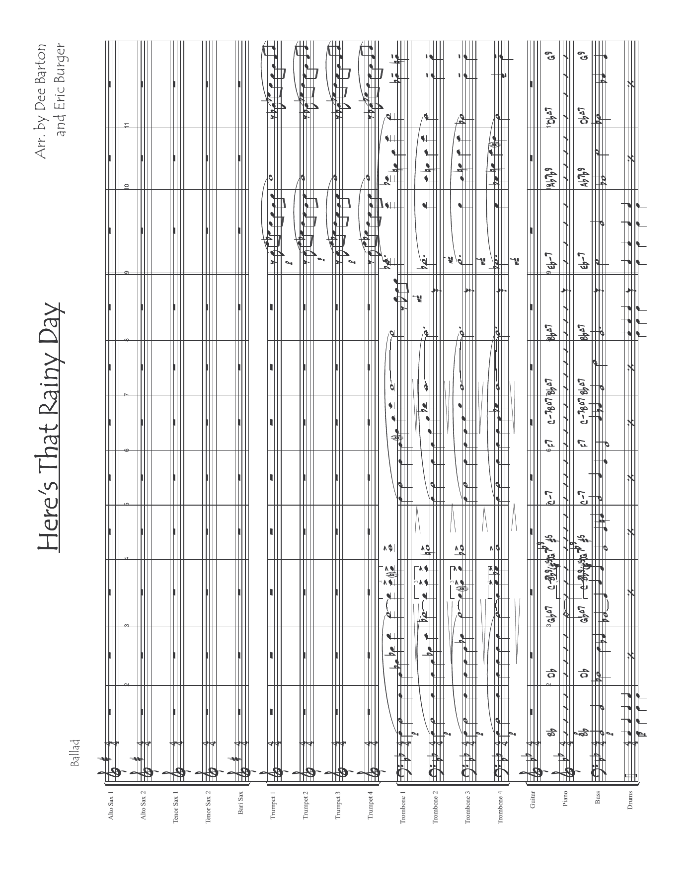 Here's That Rainy Day — sheet music preview