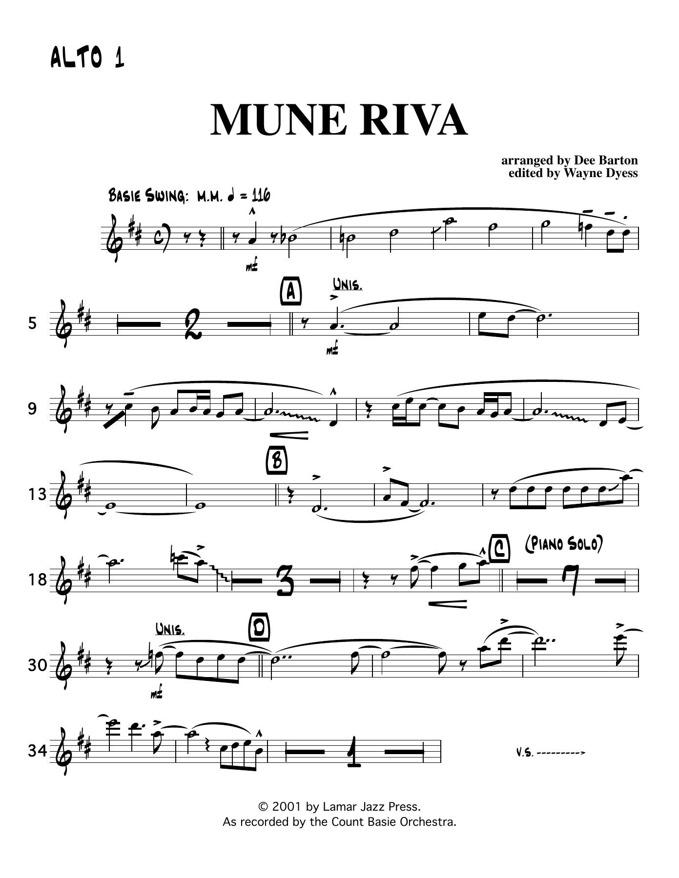 Mune Riva (D.Barton) C.Basie — page 2