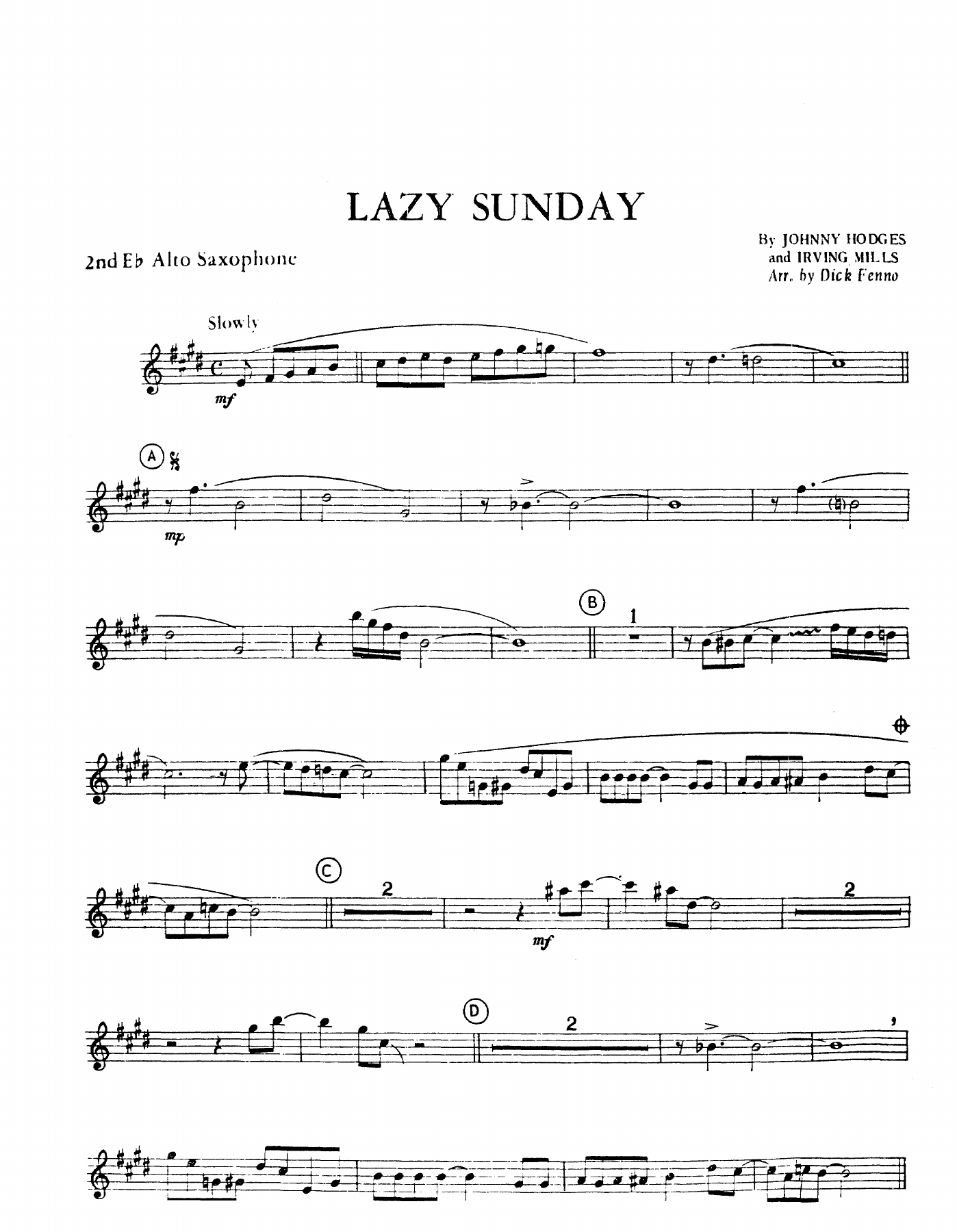 Lazy Sunday (D.Fenno) J.Hodges — page 3