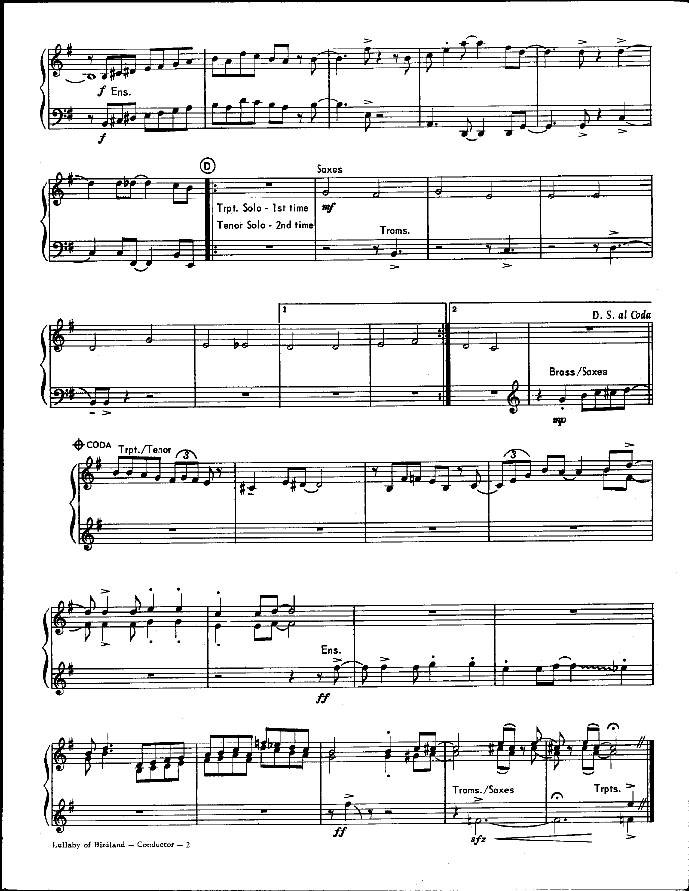 Lullaby Of Birdland — page 2