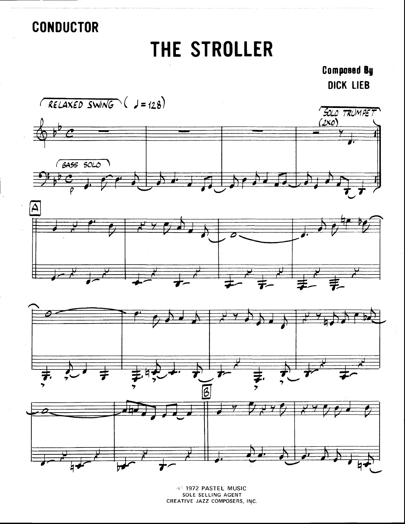 The Stroller — sheet music cover (first page)
