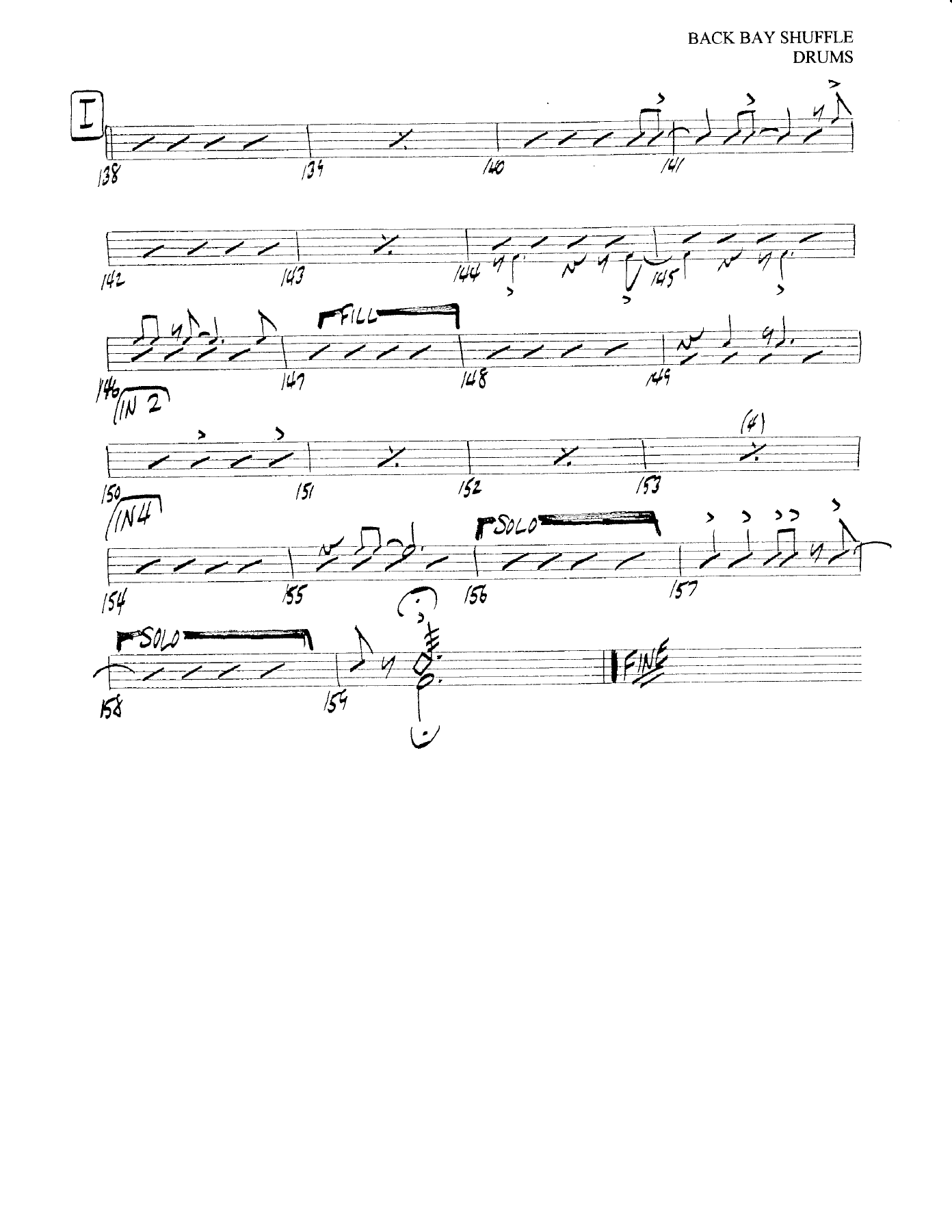 Back Bay Shuffle (J.Bambridge) Tonight Show Band — Big Band sheet music by Doc Severinsen | Jazz Standard